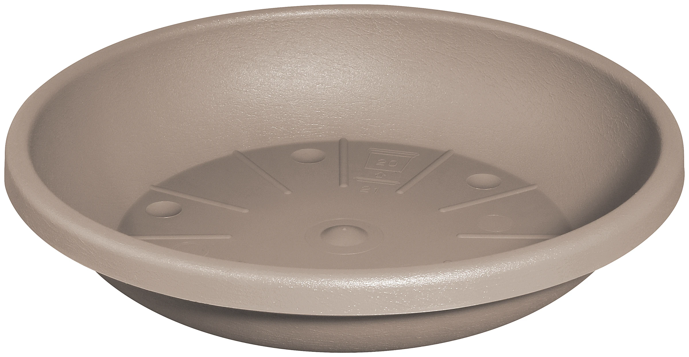 Untersetzer Cylindro 21 cm taupe