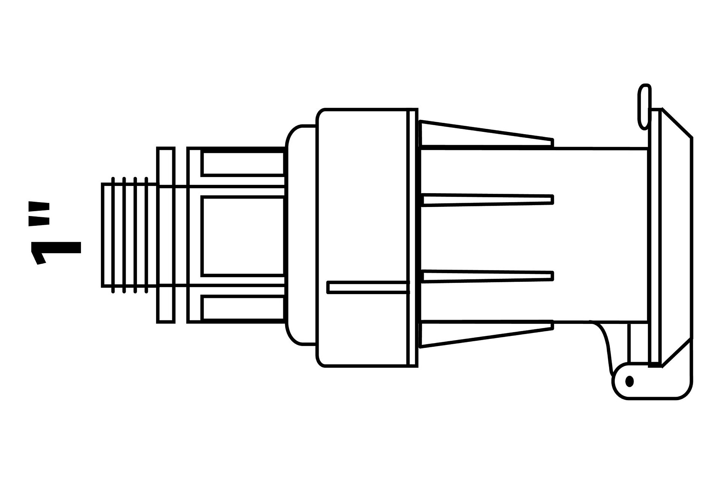 PP Wassersteckdose, 1''AG, für HDPE