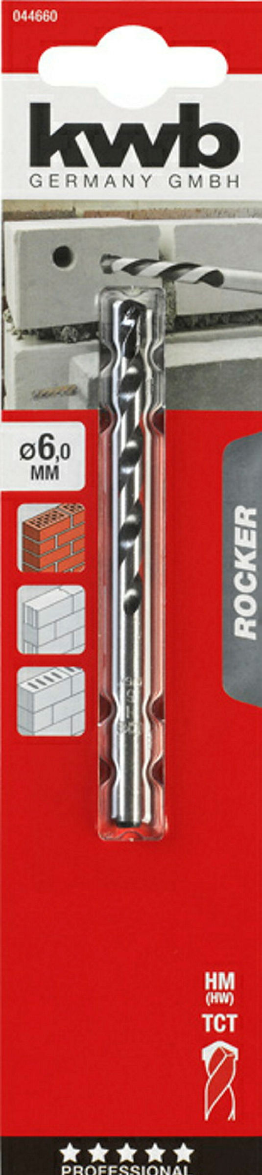 ROCKER® Beton- und Steinbohrer, ø 6.0 mm