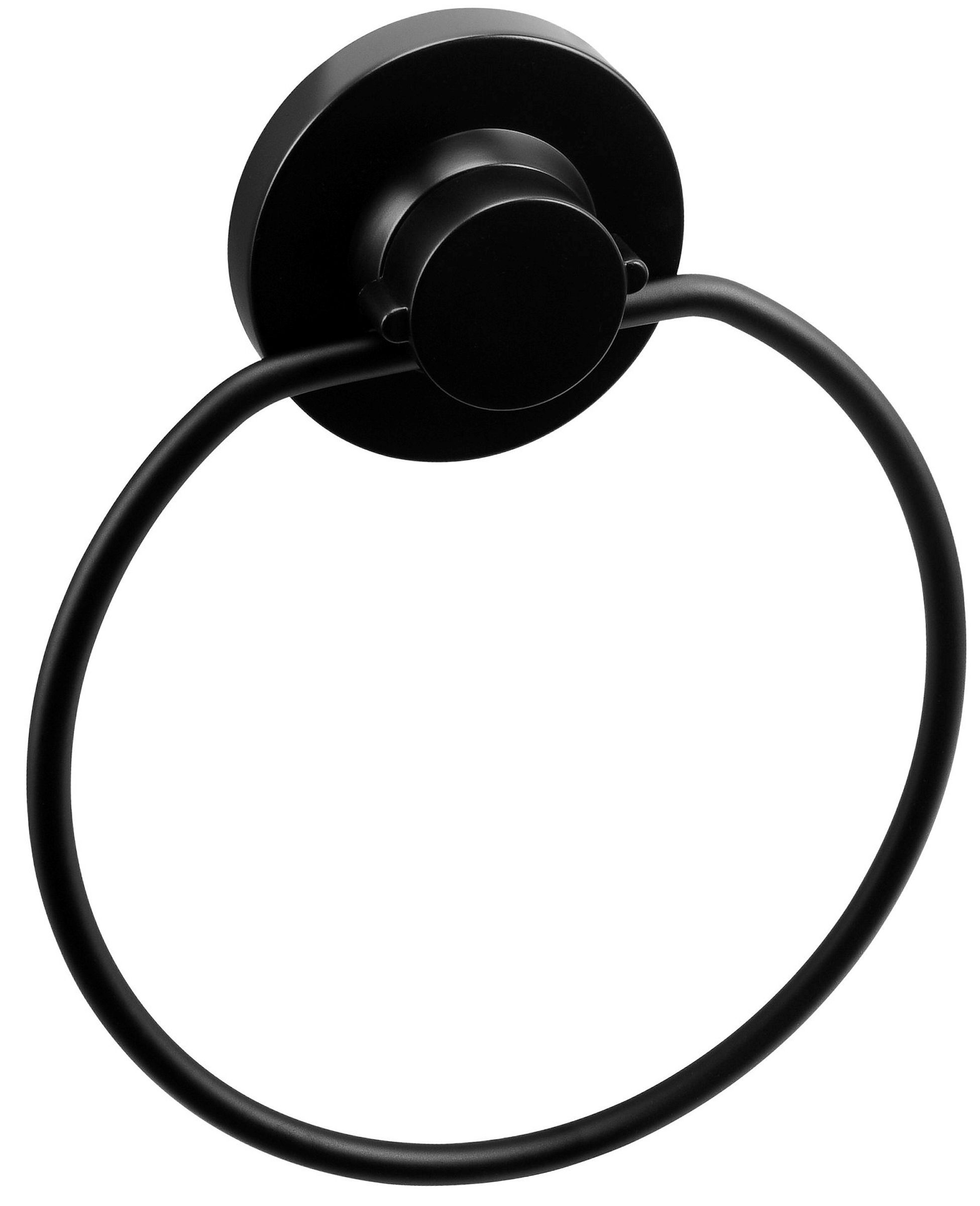 3in1 Handtuchhalter Ring schw.