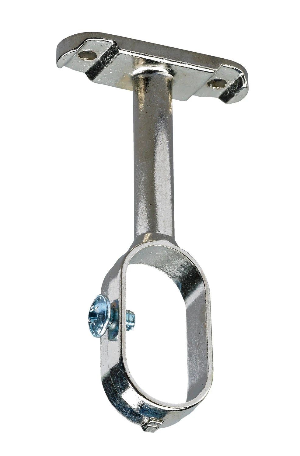 Mittelträger D30/15mm mit Fixierschraube, vernickelt