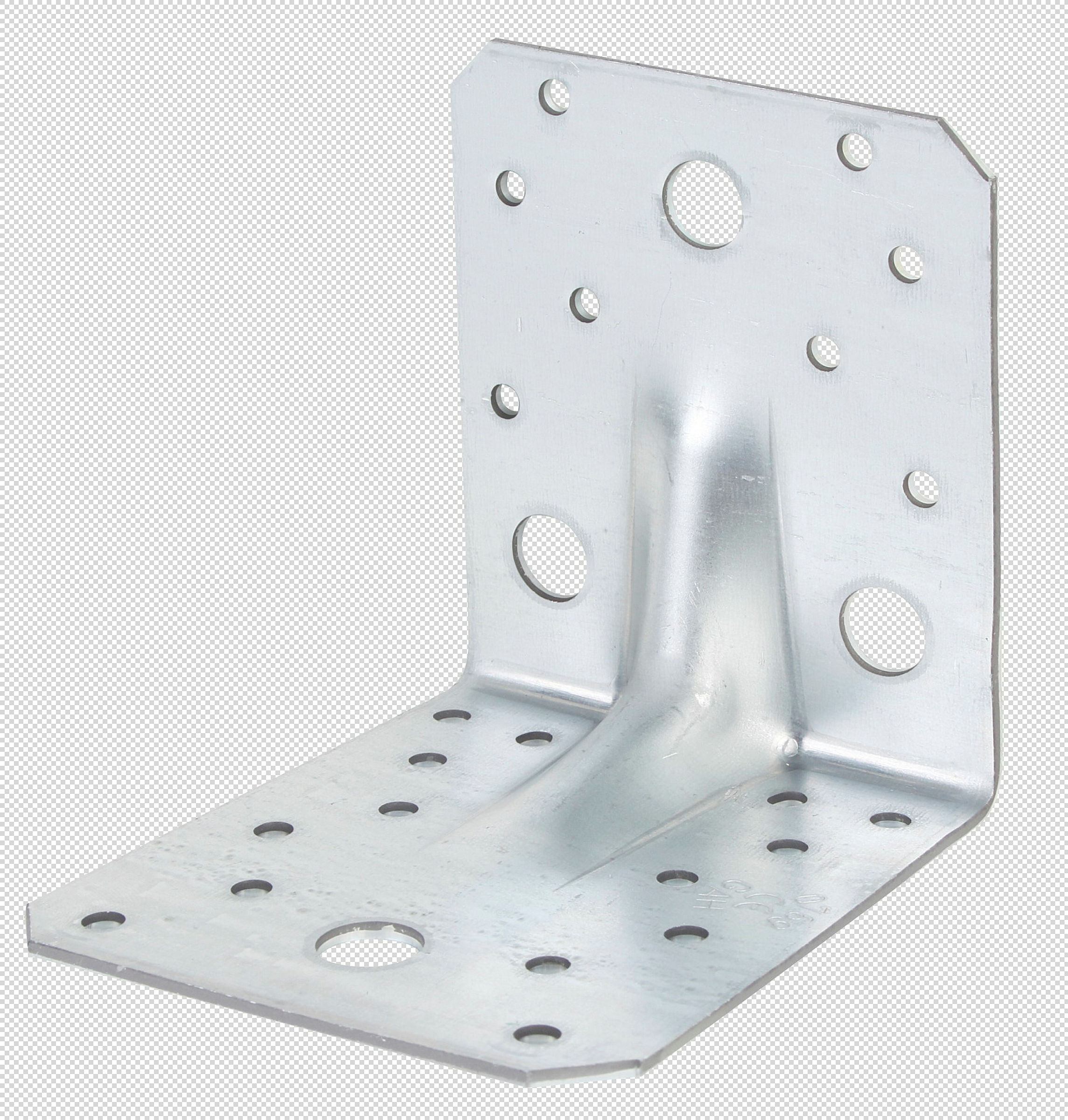 Schwerlast-Winkelverbinder mit Sicke 105x105x90 sendzimirverzinkt