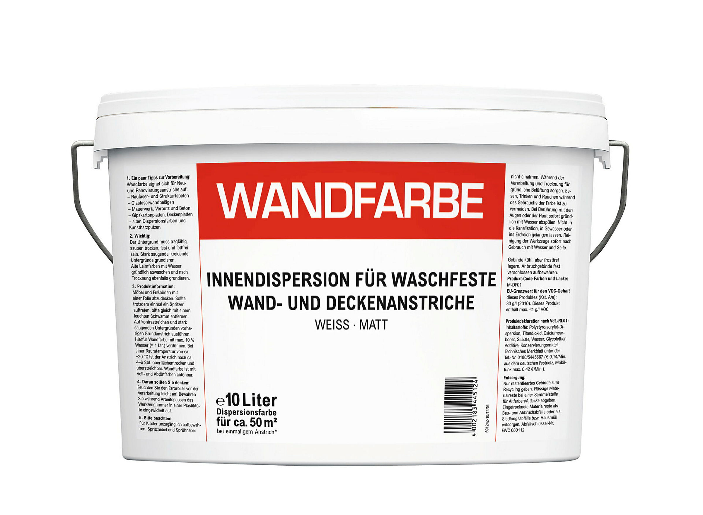Rühl DNP Wandfarbe waschfest 10 LT