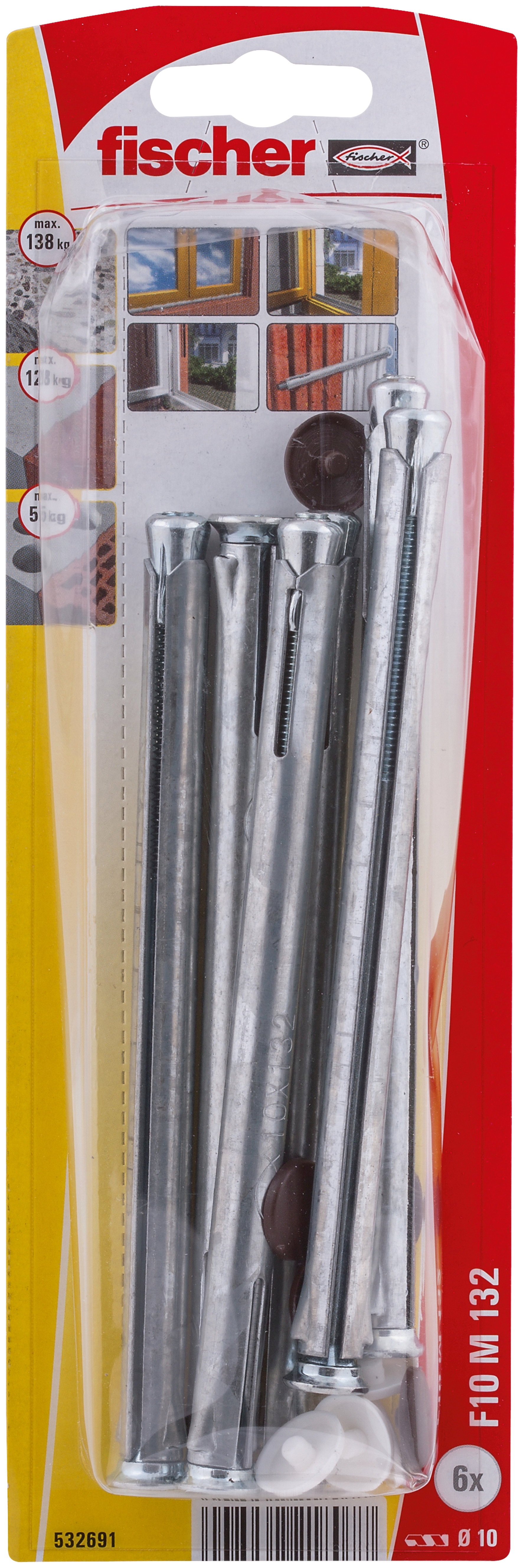 fischer Fensterrahmendübel F 10 M 132