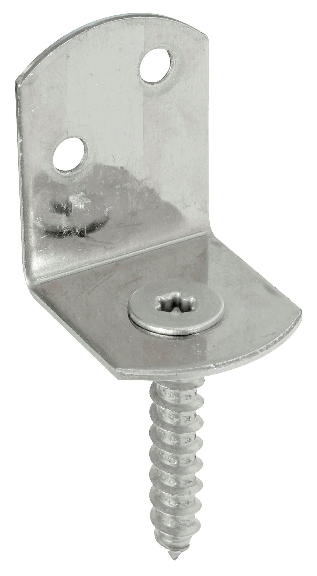 Flechtzaunhalter L-Form 83x30 50 Stück Edelstahl