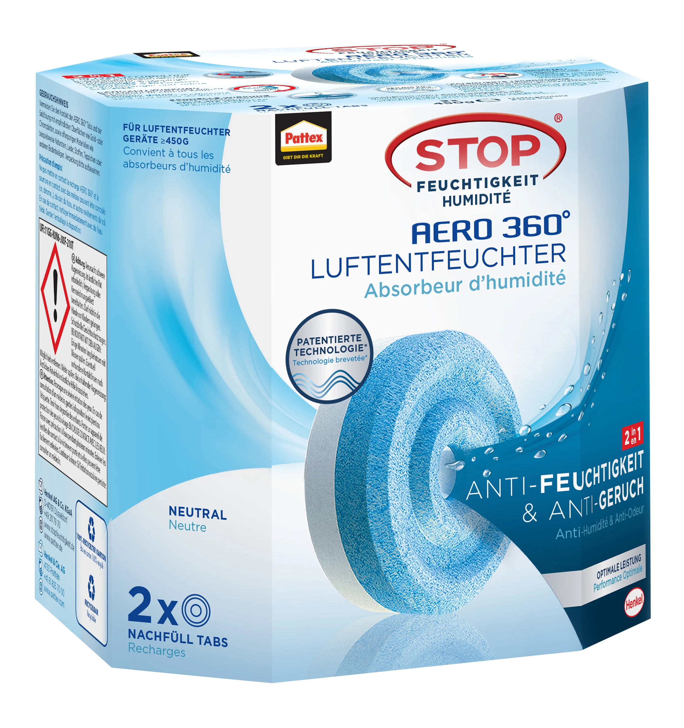 Pattex Aero360 Nachfüller 2x 450g