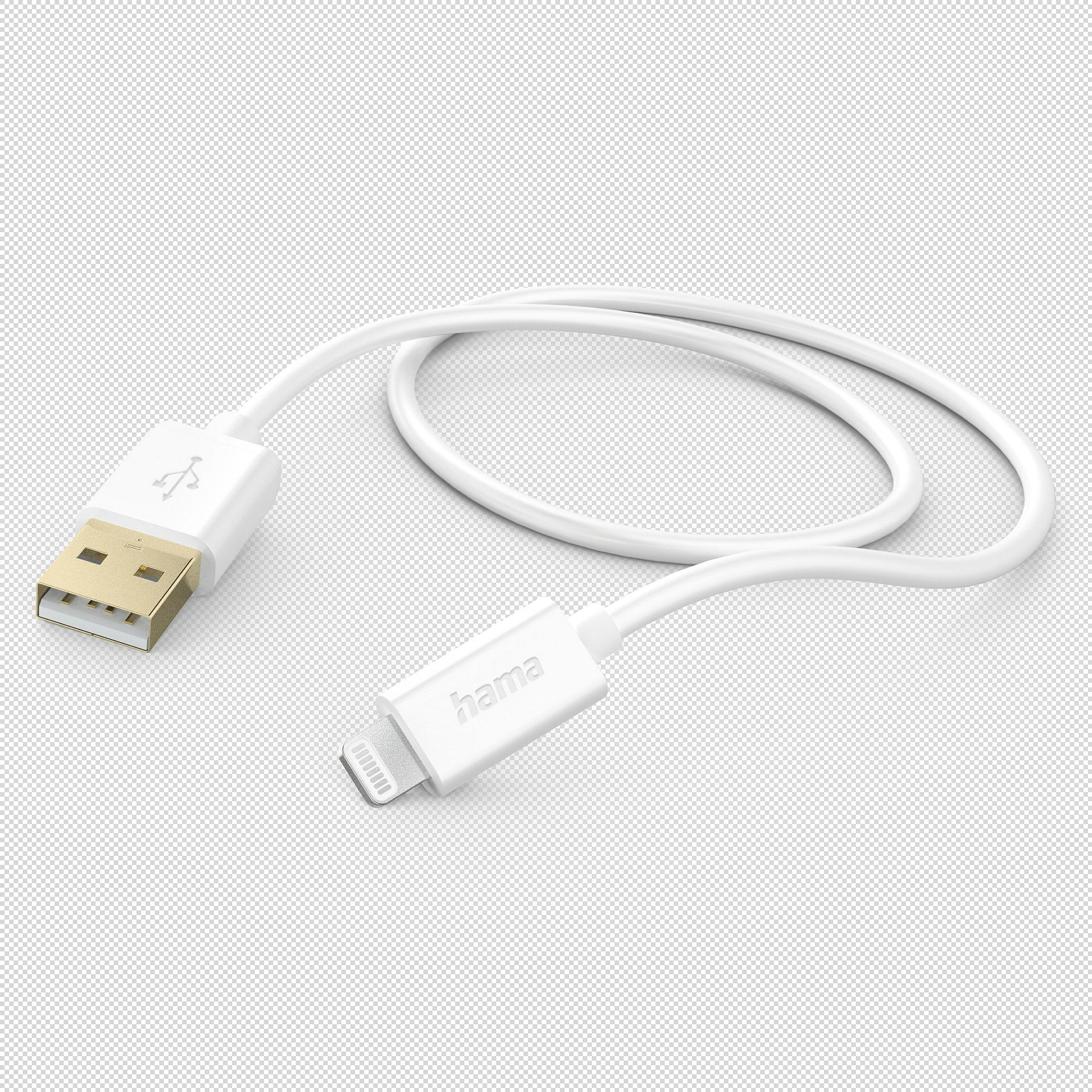 Hama Ladekabel, USB-A - Lightning, 1,5 m, Weiß