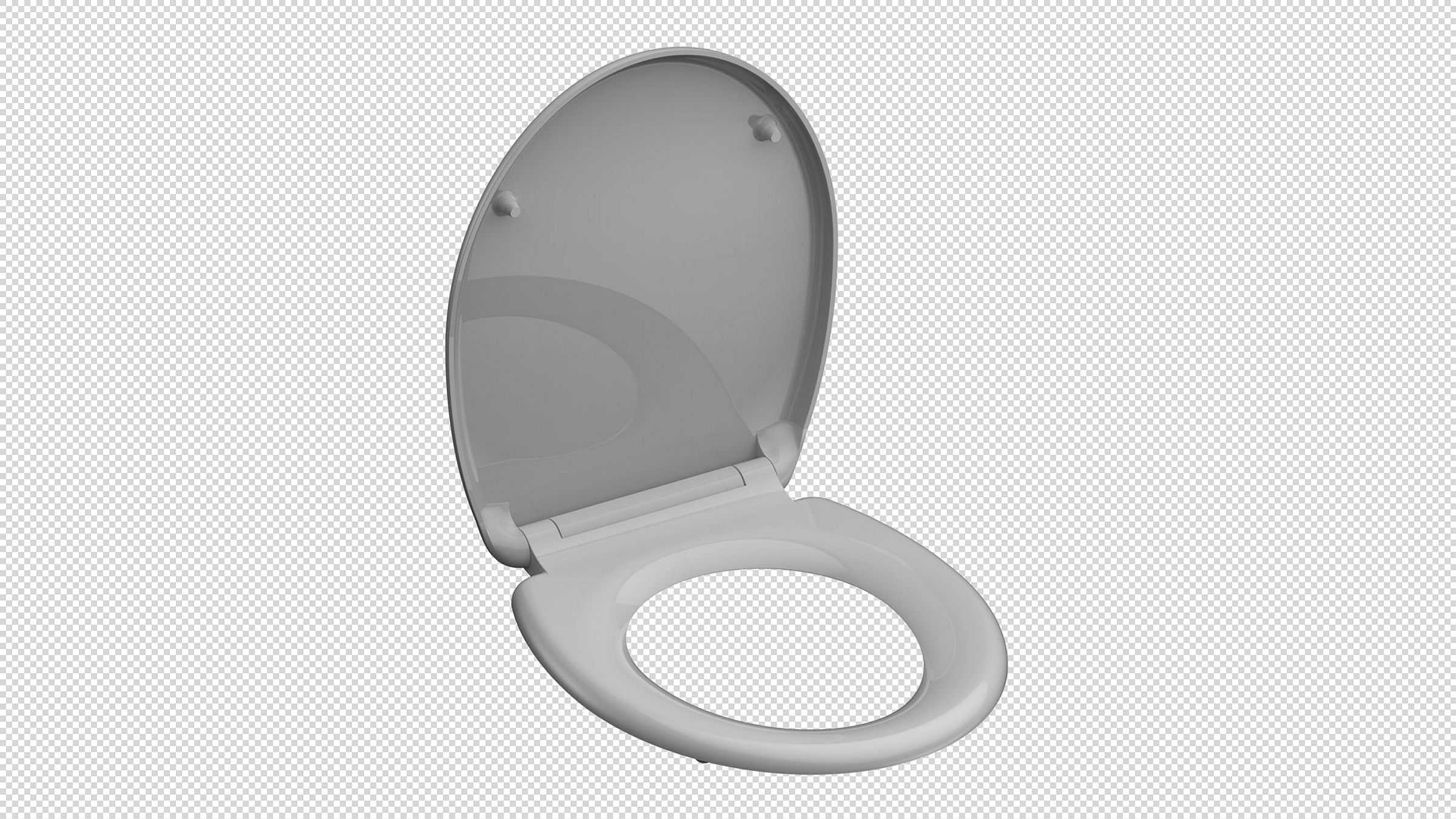 Duroplast WC-Sitz GREY, mit Absenkautomatik und Schnellverschluss