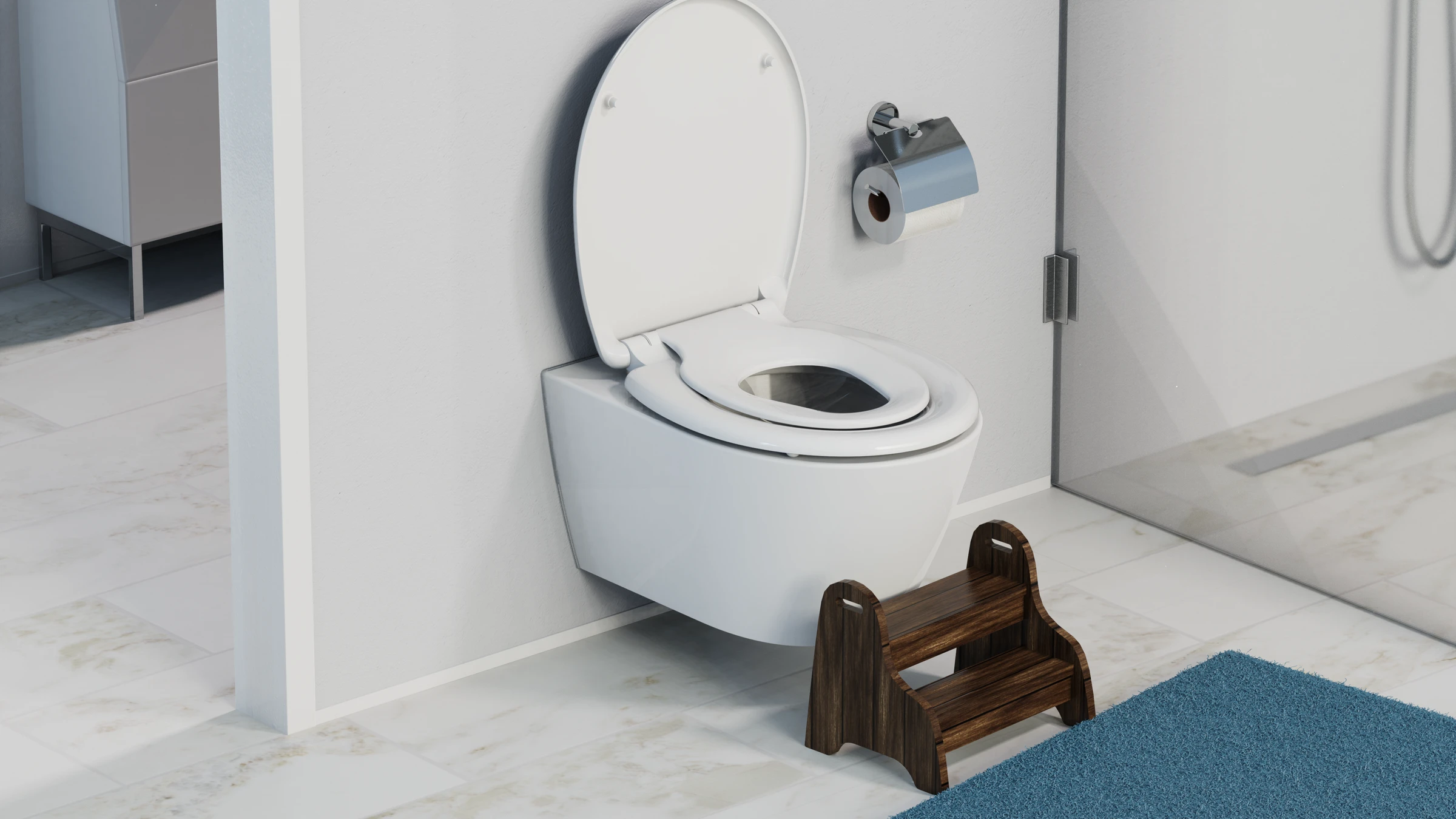 Duroplast WC-Sitz FAMILY WHITE, mit Absenkautomatik und Schnellverschluss