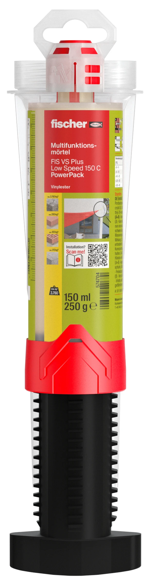 fischer Multifunktionsmörtel FIS VS Plus Low Speed 150 C PowerPack