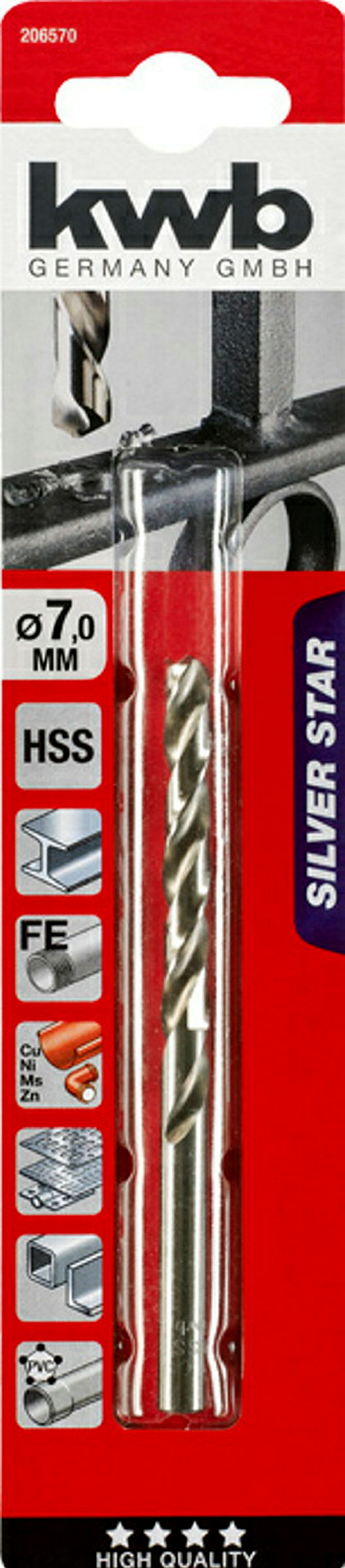 SILVER STAR HSS Spiralbohrer, ø 7.0 mm