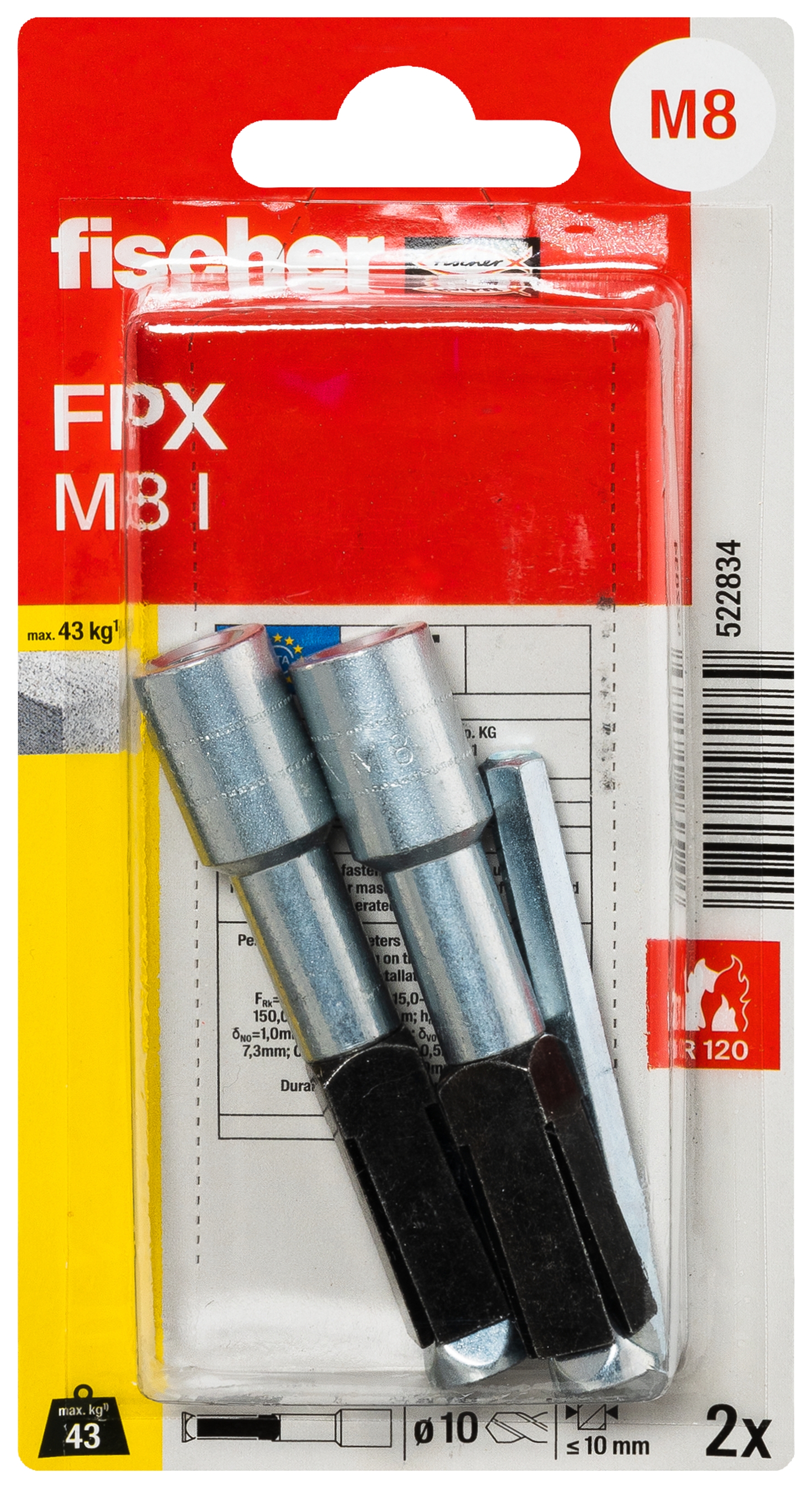 fischer Porenbetonanker FPX - I M 8