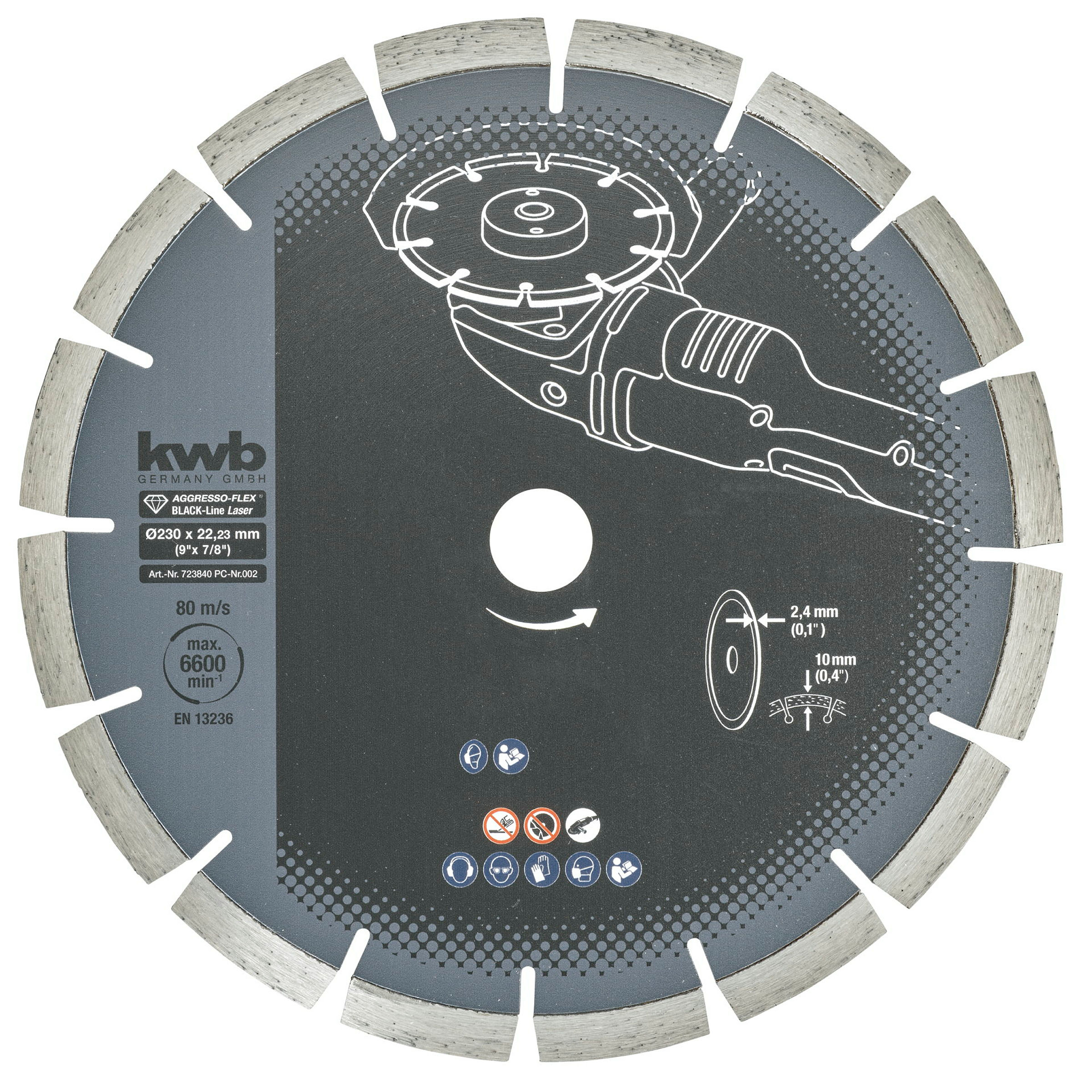 AGGRESSO-FLEX® Black-Line DIAMANT Trennscheiben, ø 230 mm