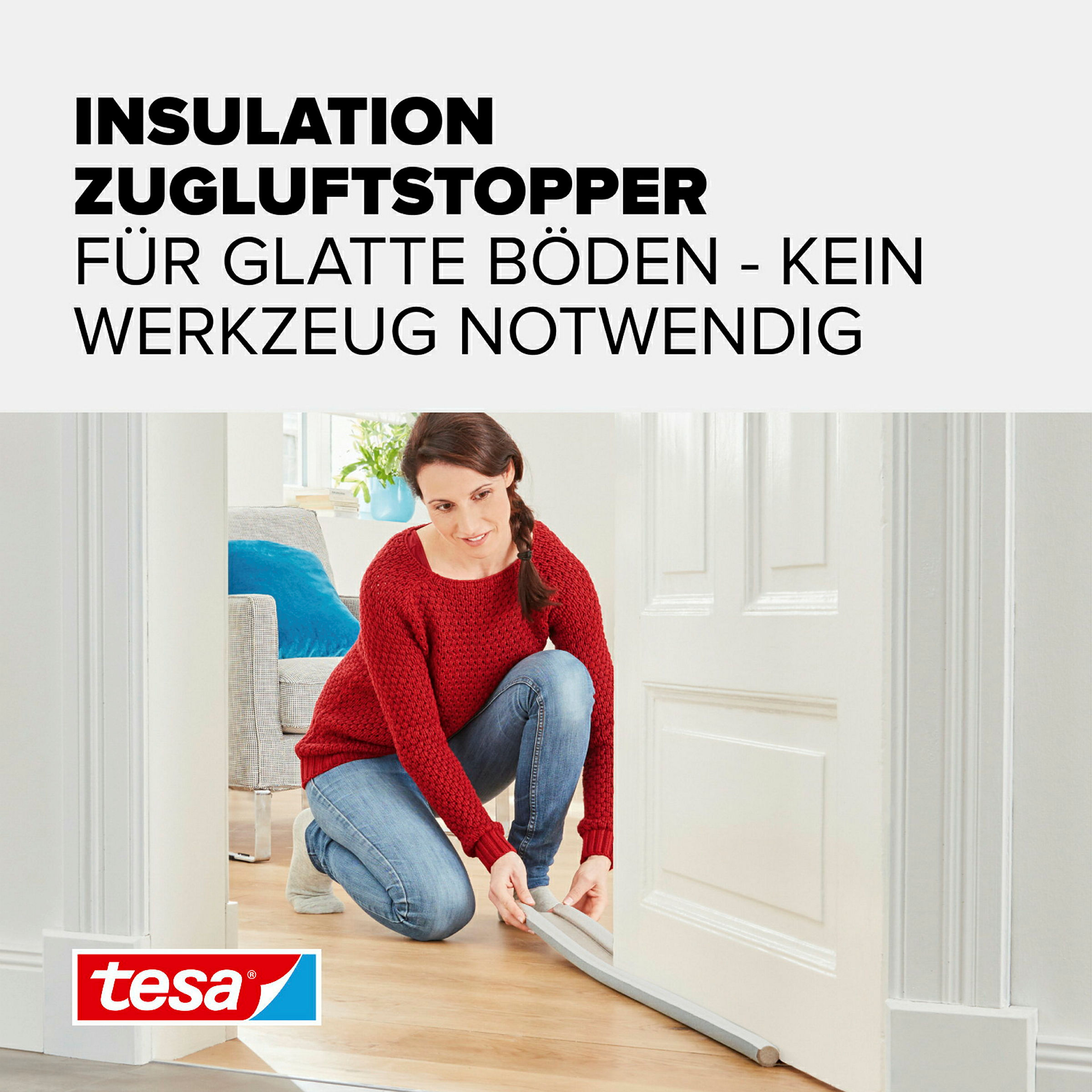 tesamoll®l® Türbodendoppeldichtung weiss, 95cm:25mm