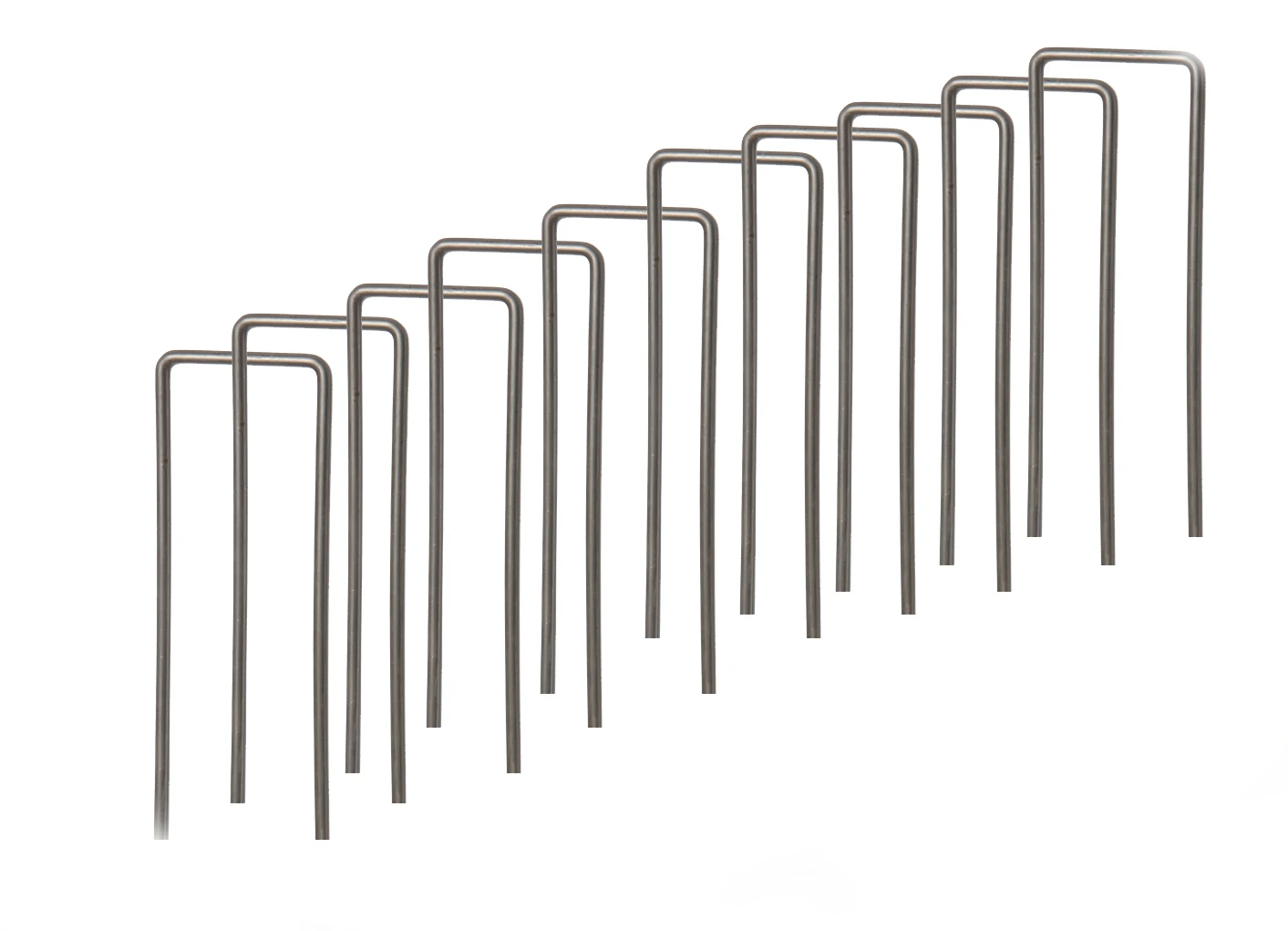 Befestigungserdbügel Classic, Maße: 10 x 3 cm, Edelstahl, 10 Stück