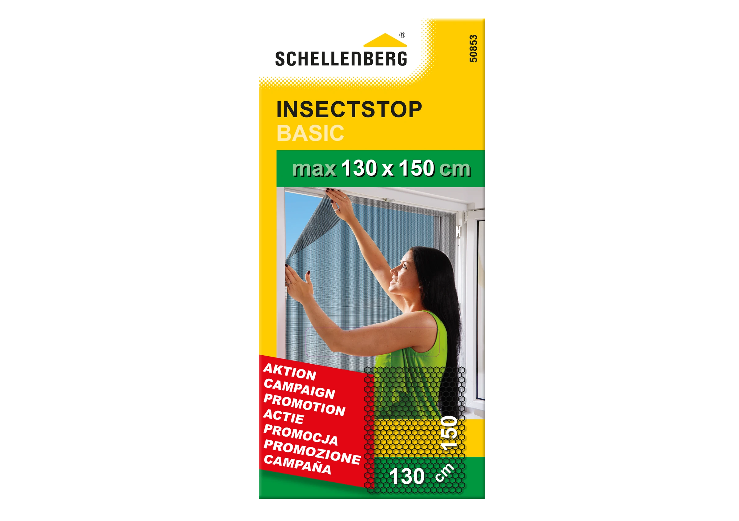 Schellenberg Fliegengitter BASIC, anthrazit, 130 x 150 cm