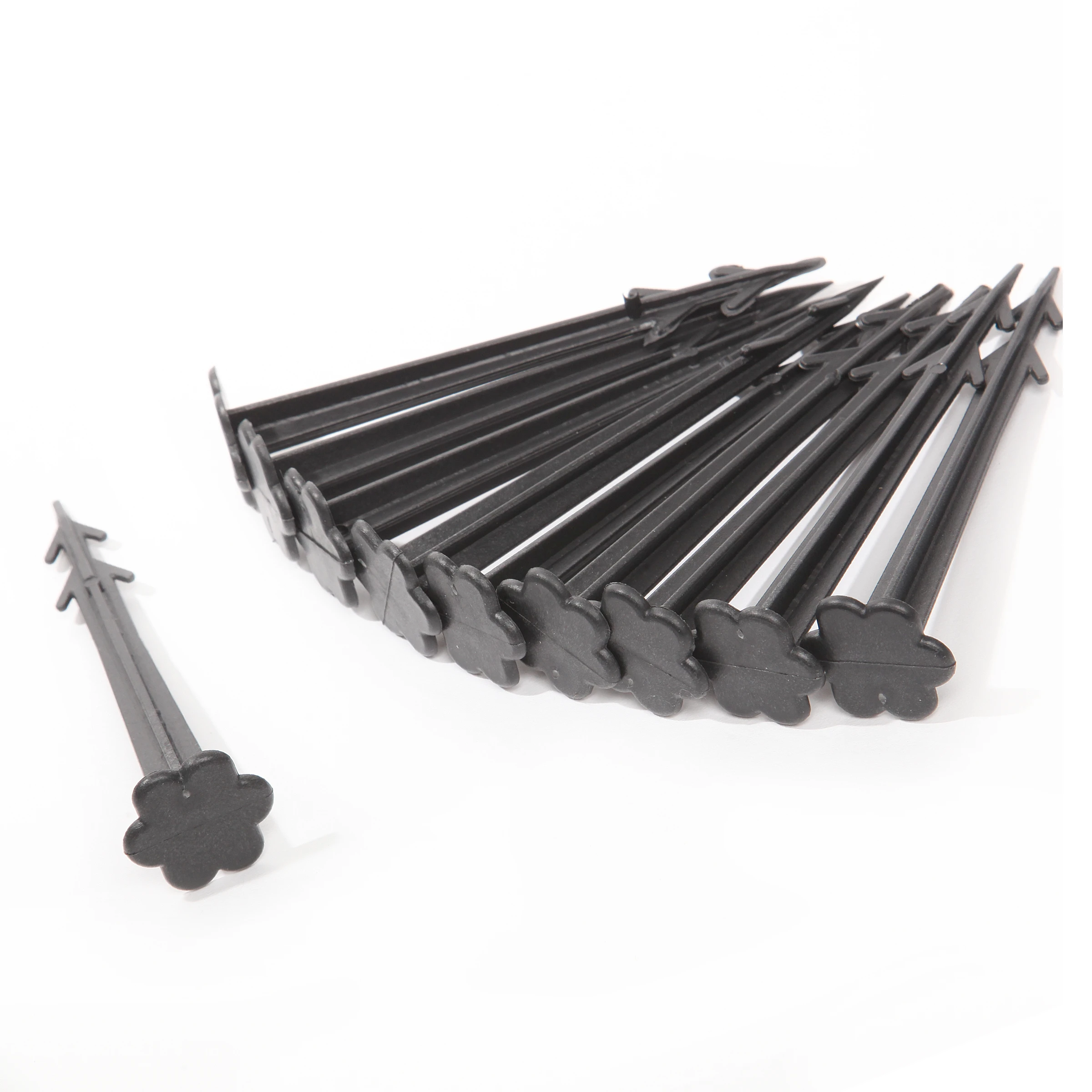 Befestigungserdnägel Classic, L: 12 cm, Kunststoff, schwarz,10 St.