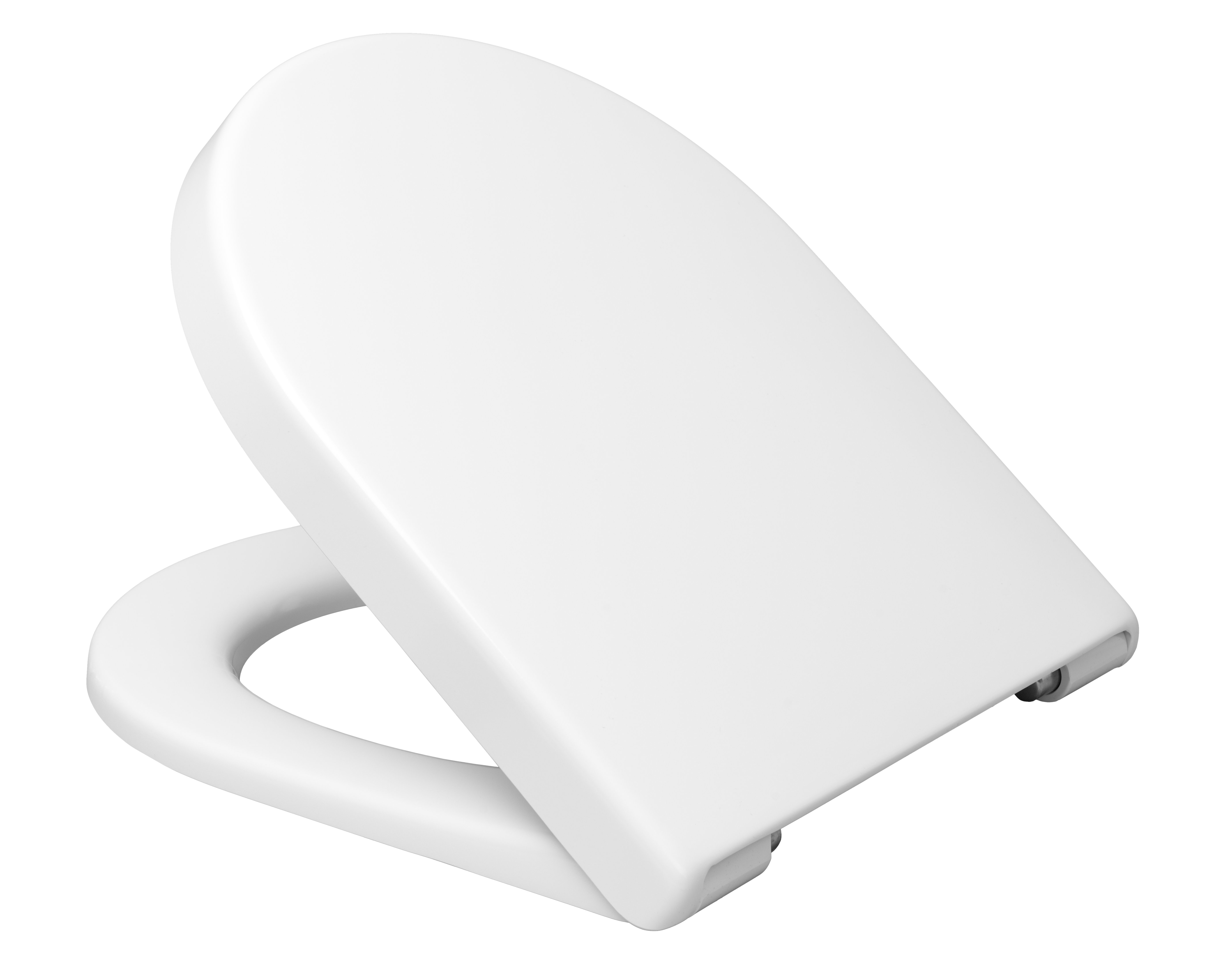 Duroplast WC-Sitz WHITE, D-Form, PRO 8, mit Absenkautomatik und Schnellvers