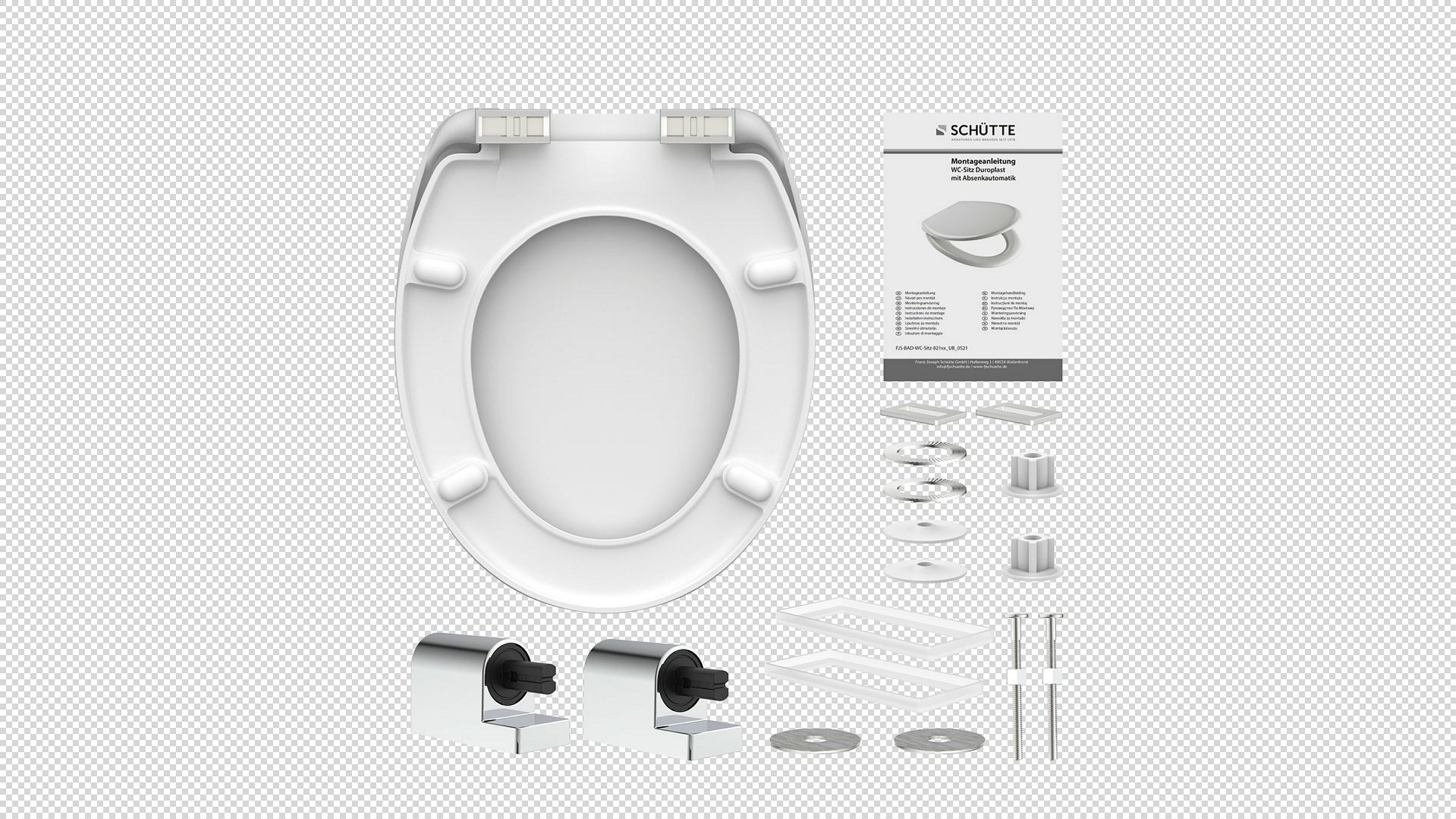 Duroplast WC-Sitz INDUSTRIAL GREY, mit Absenkautomatik