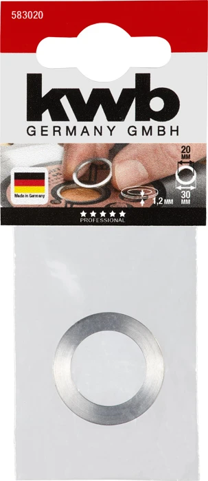 Reduzierringe für Kreissägeblätter, 30/20 mm