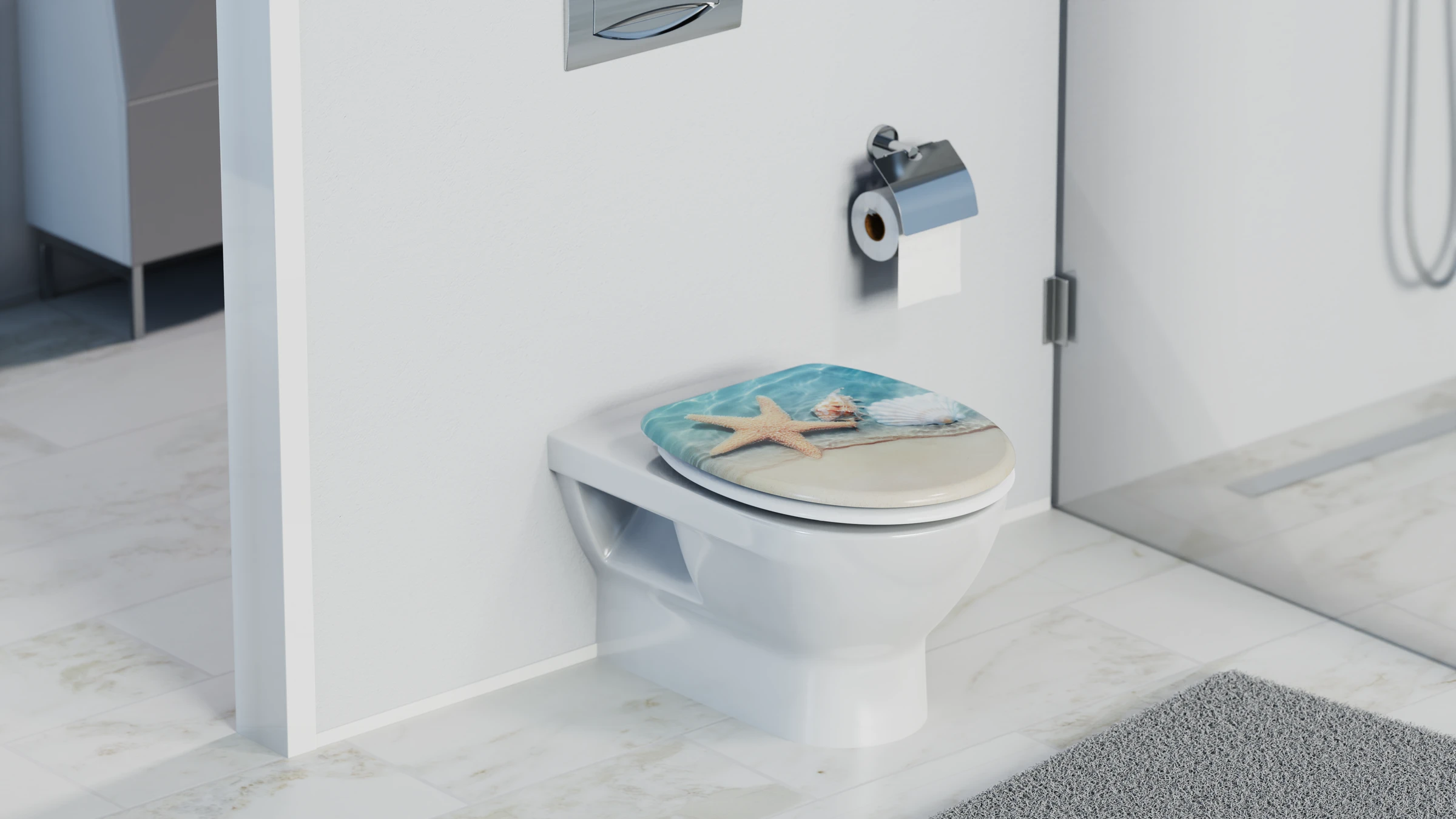 Duroplast WC-Sitz BEACH, mit Absenkautomatik