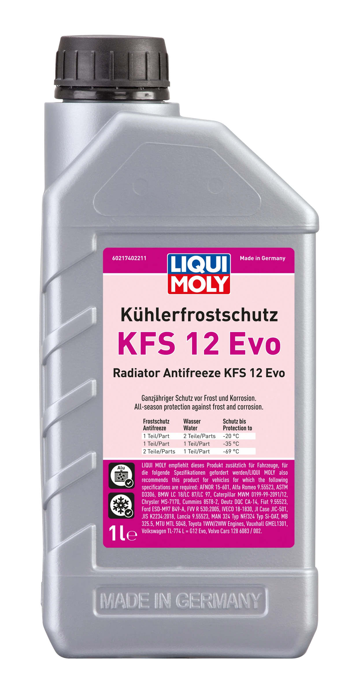 Kühlerfrostschutz KFS12 Evo 1 Liter