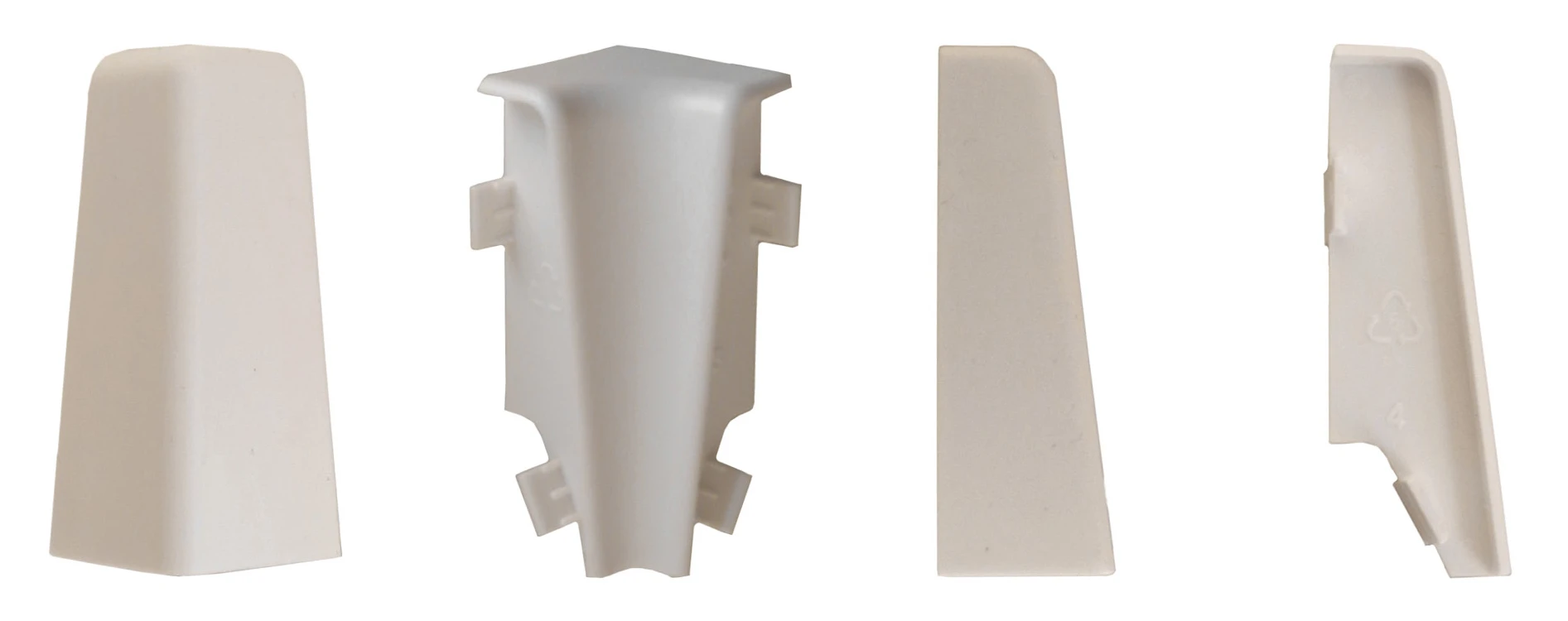 Endkappen für KTEX 1 Neutral weiß, 2 Stck / Blister