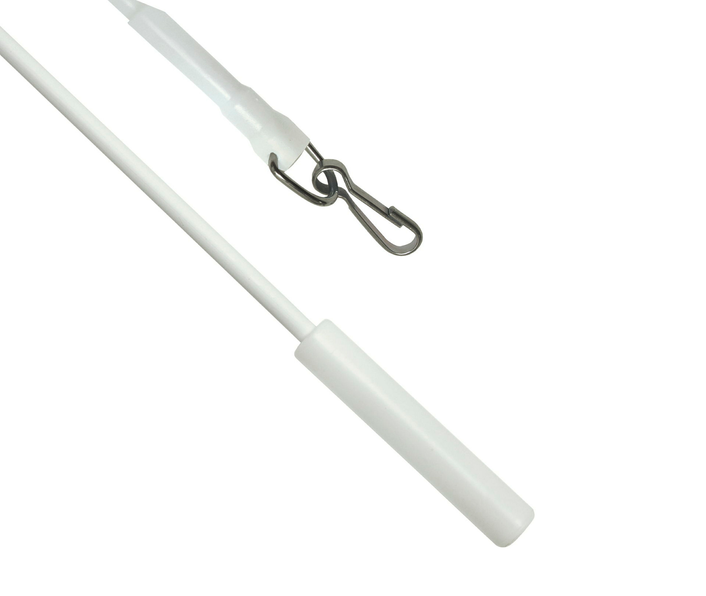 Schleuderstab, Zugstange, für Gardinen und Vorhänge, Metall, weiß, 100 cm