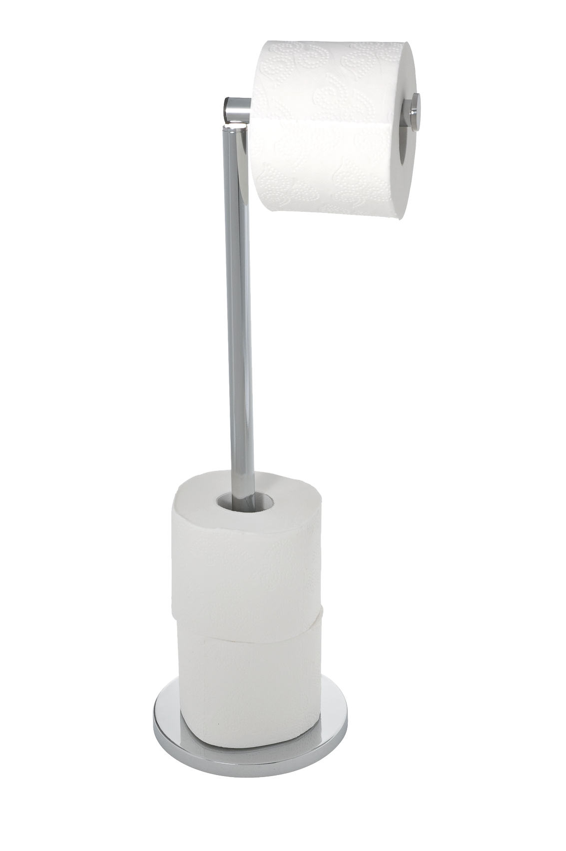 Stand Toilettenpapierhalter 2 in 1, Edel