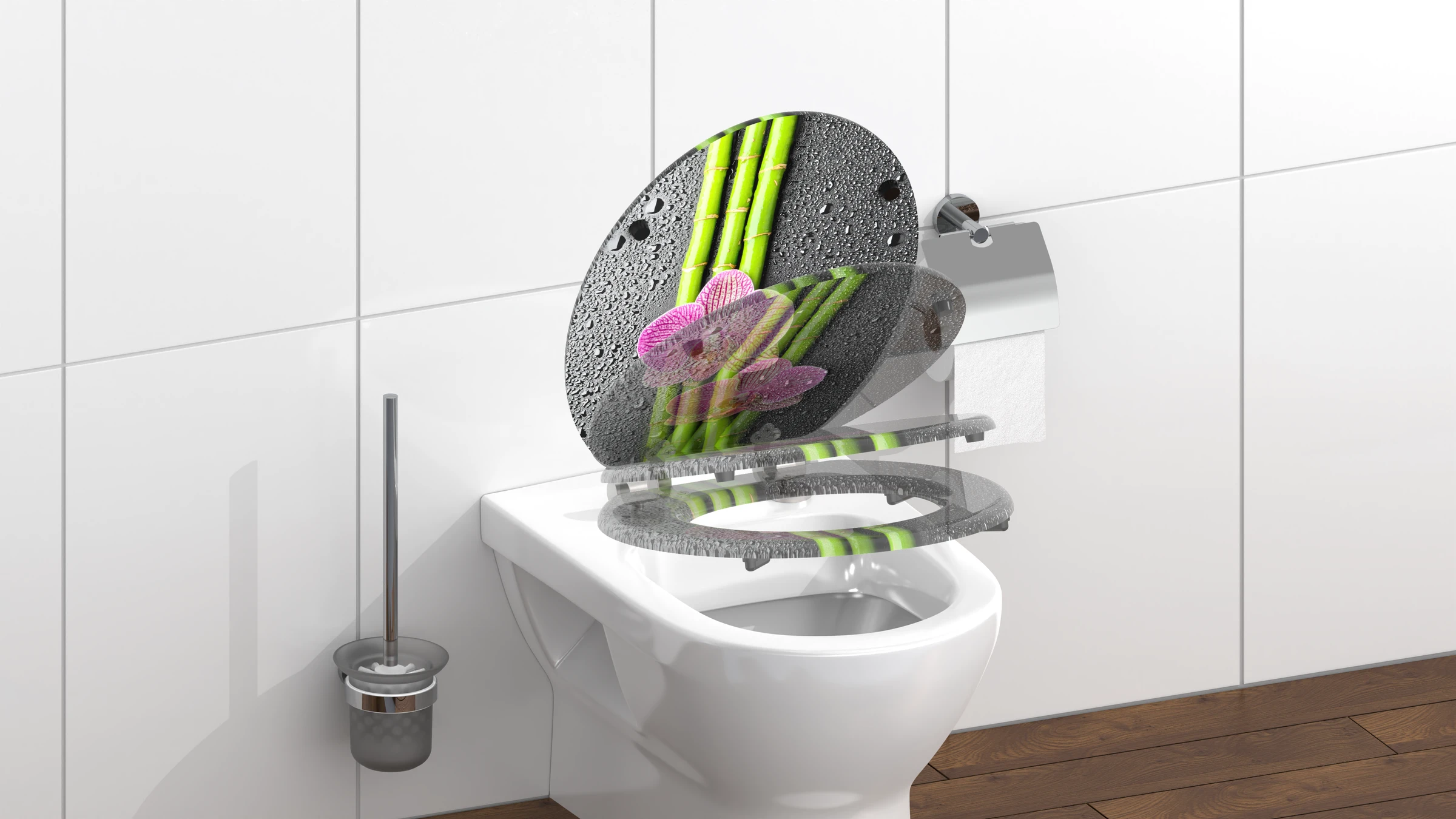 MDF WC-Sitz ASIA, mit Absenkautomatik