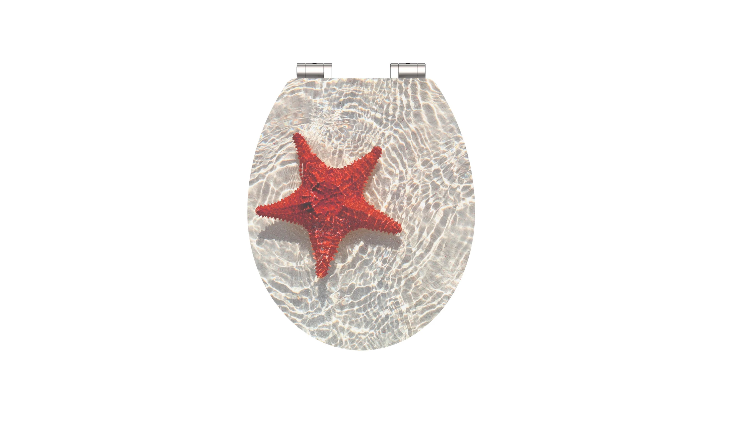MDF HG WC-Sitz RED STARFISH, mit Absenkautomatik