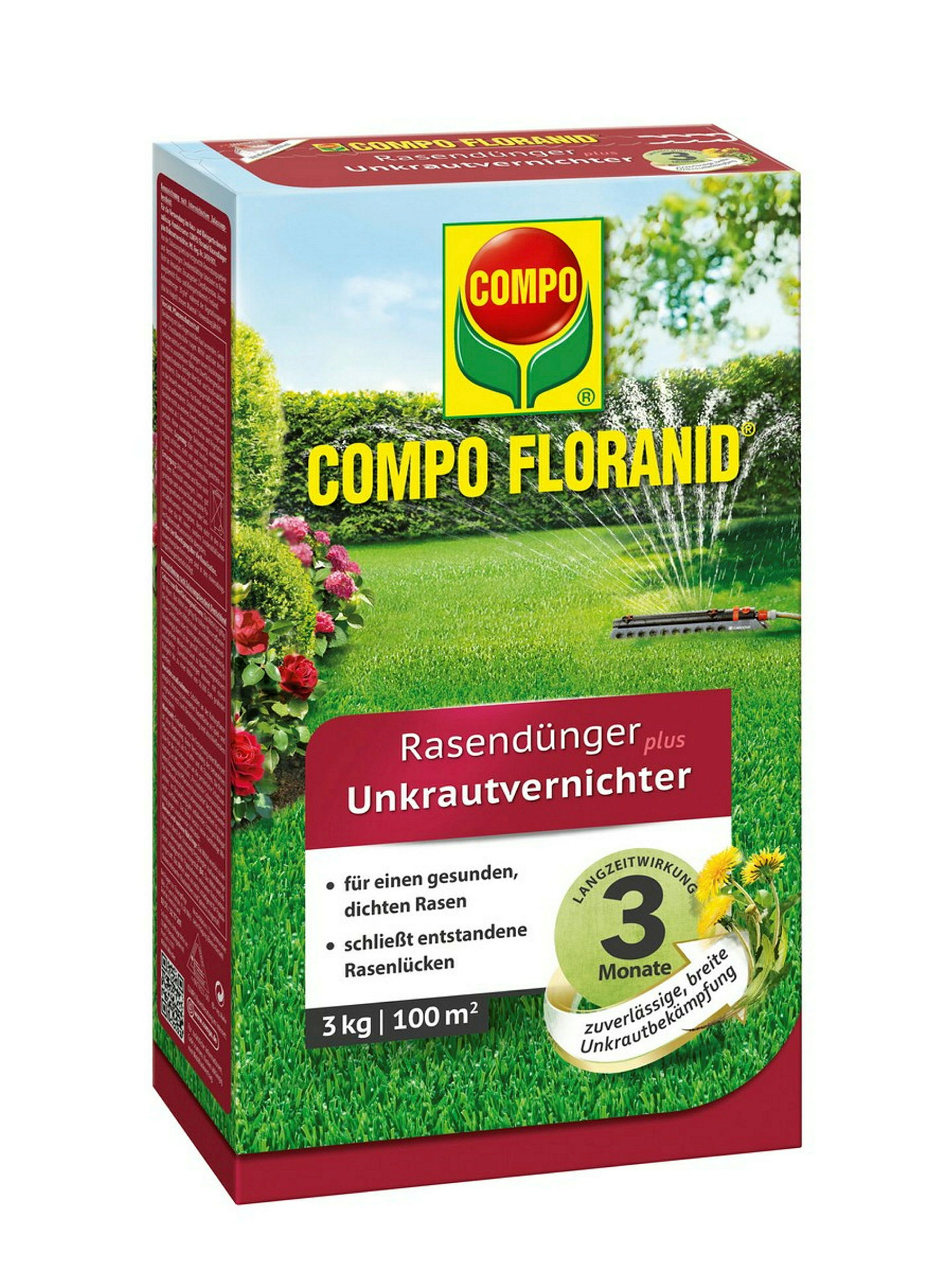 COMPO Rasendünger plus UV3 kg für 100m2