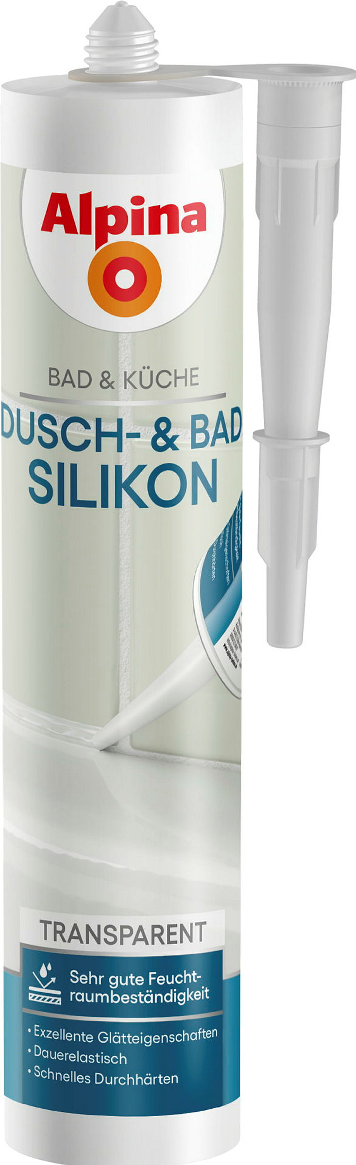 Alpina Bad & Küche Dusch-& Bad Silikon Transparent 0,3 Liter