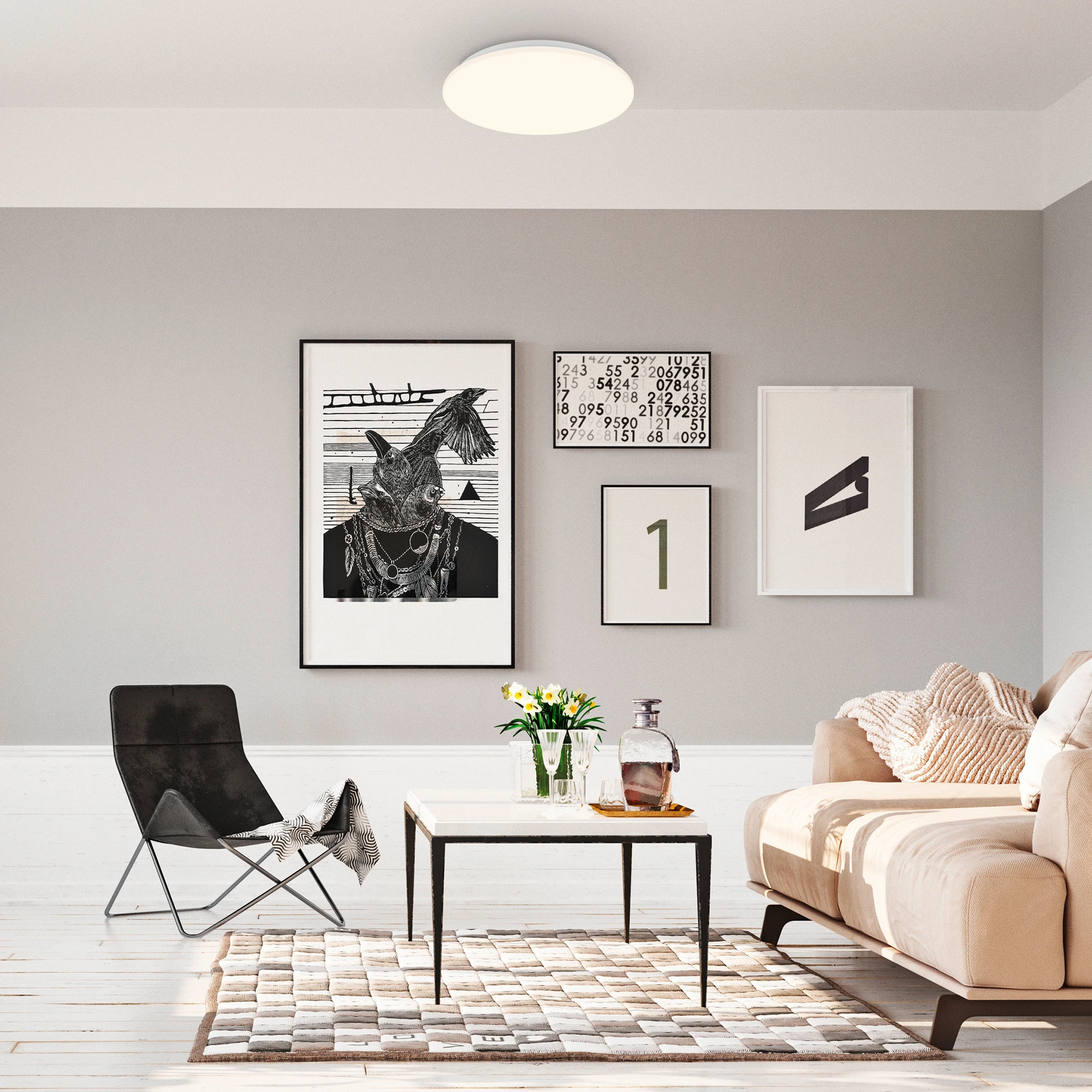 LED Deckenleuchte,Sensor,weiß, LED/12W