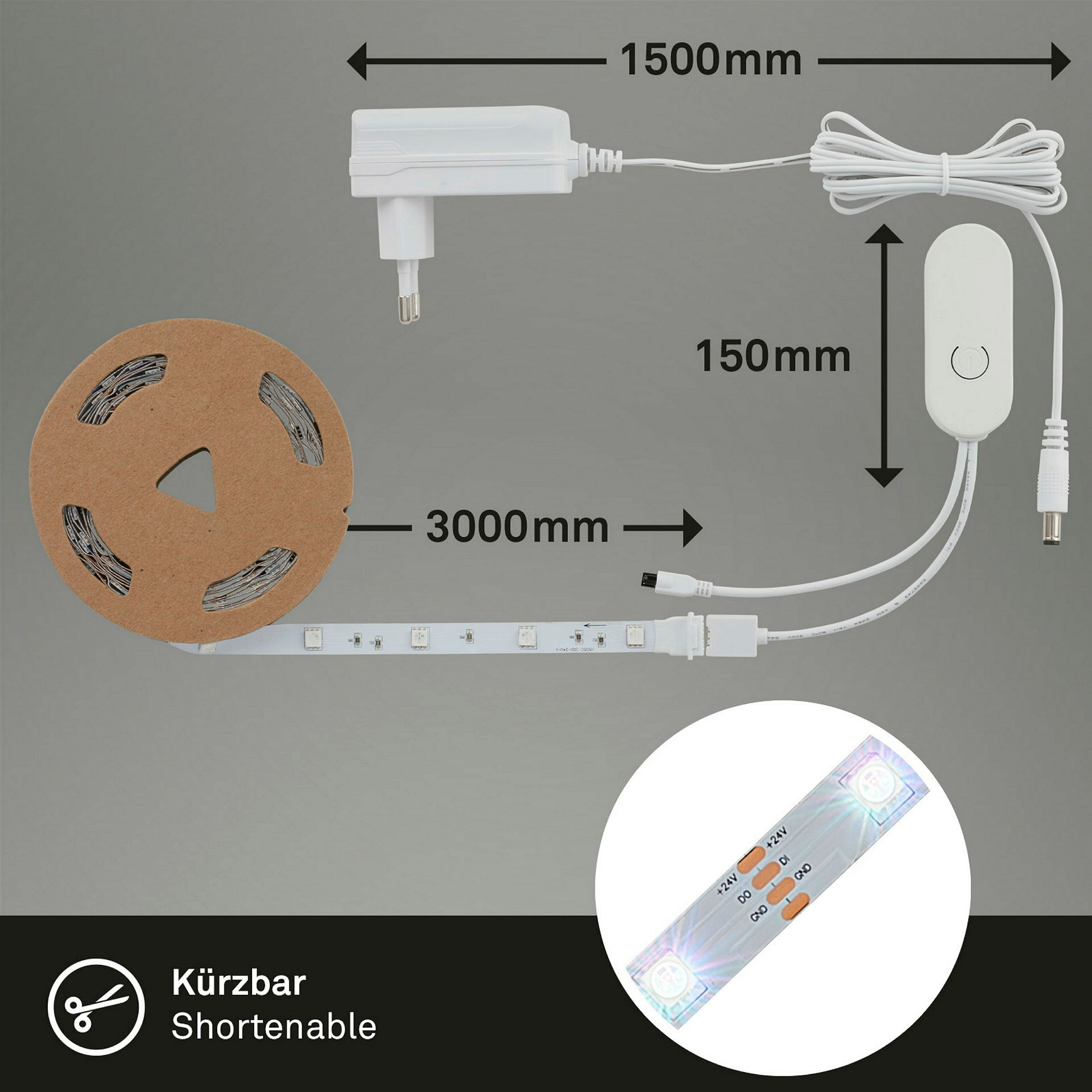 Magic RGB-LED Flexband, 3m, inkl. Musiksensor