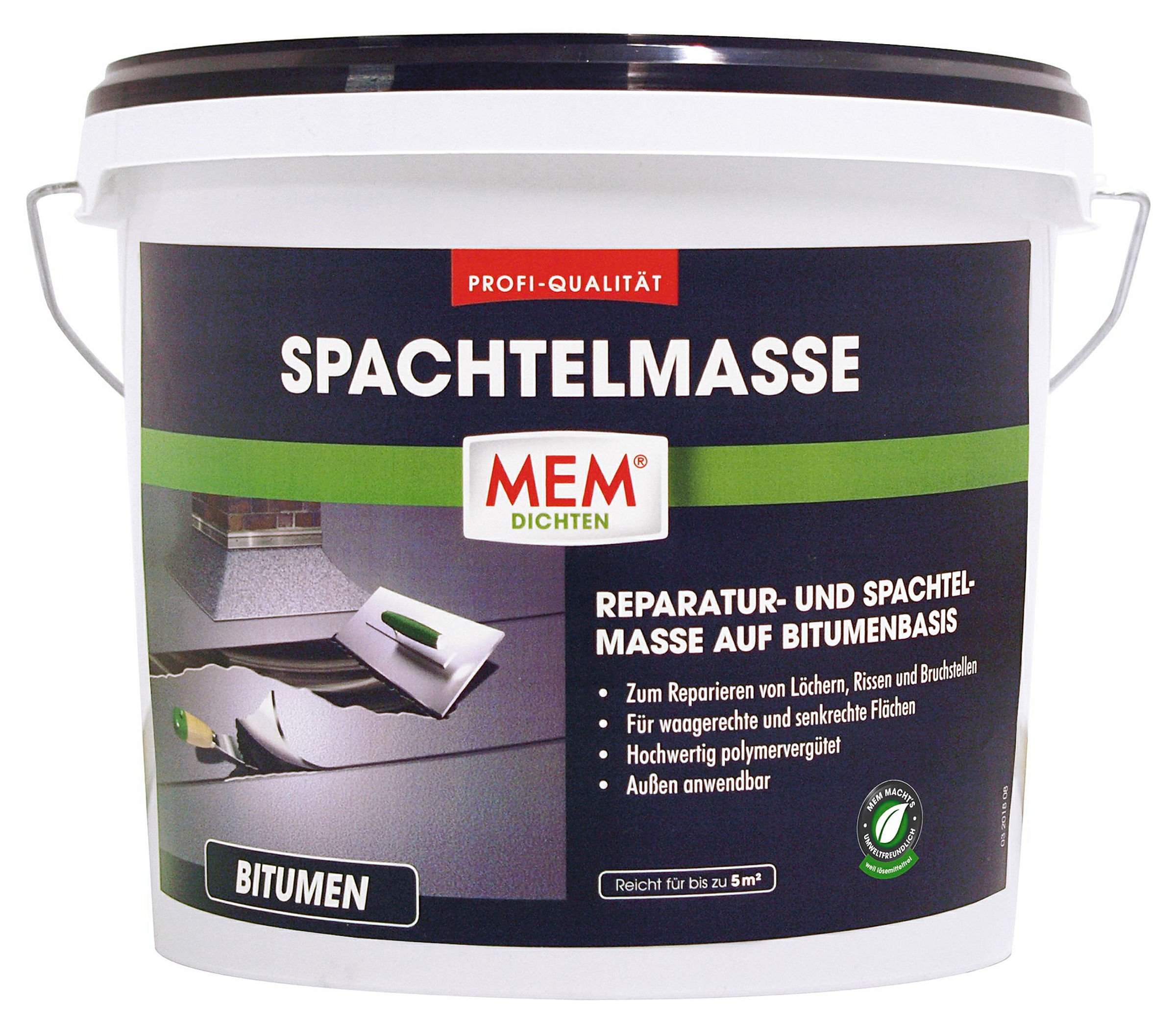 MEM Bitumen Spachtelmasse, 7 kg