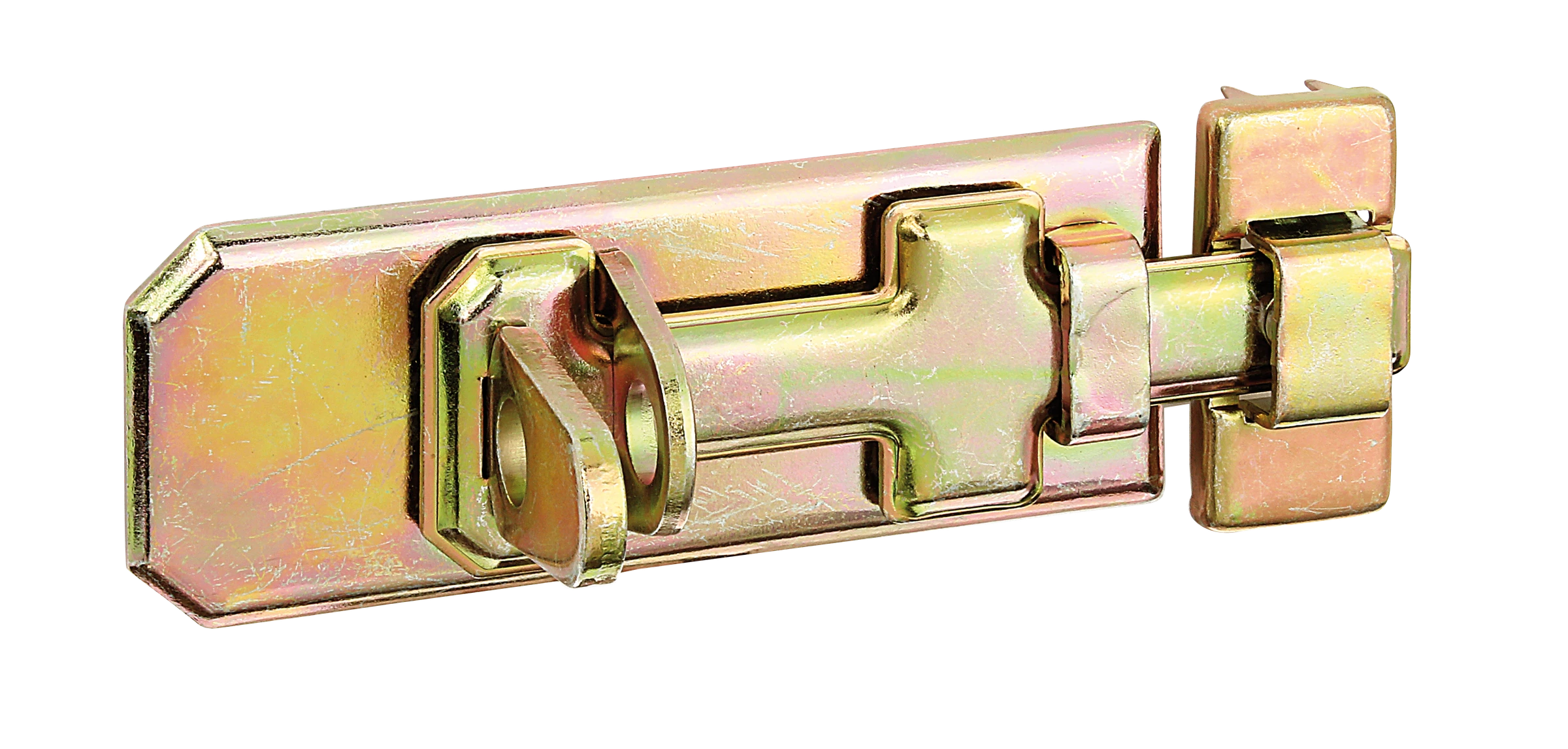 Sicherheits-Schlossriegel mit flachem Griff 100x40 verzinkt