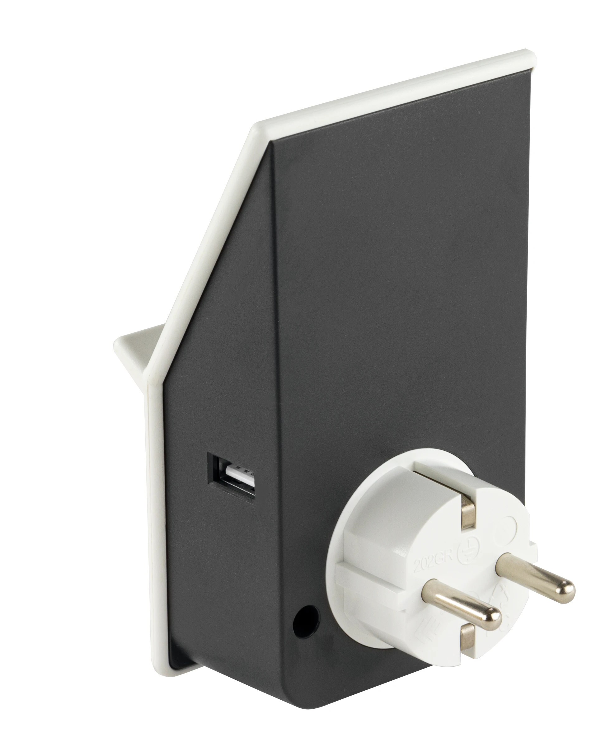 USB Ladegerät Induktion & 1xUSB- & 1xSchutzk.-Steckdose 3,1A/2,4A weiß