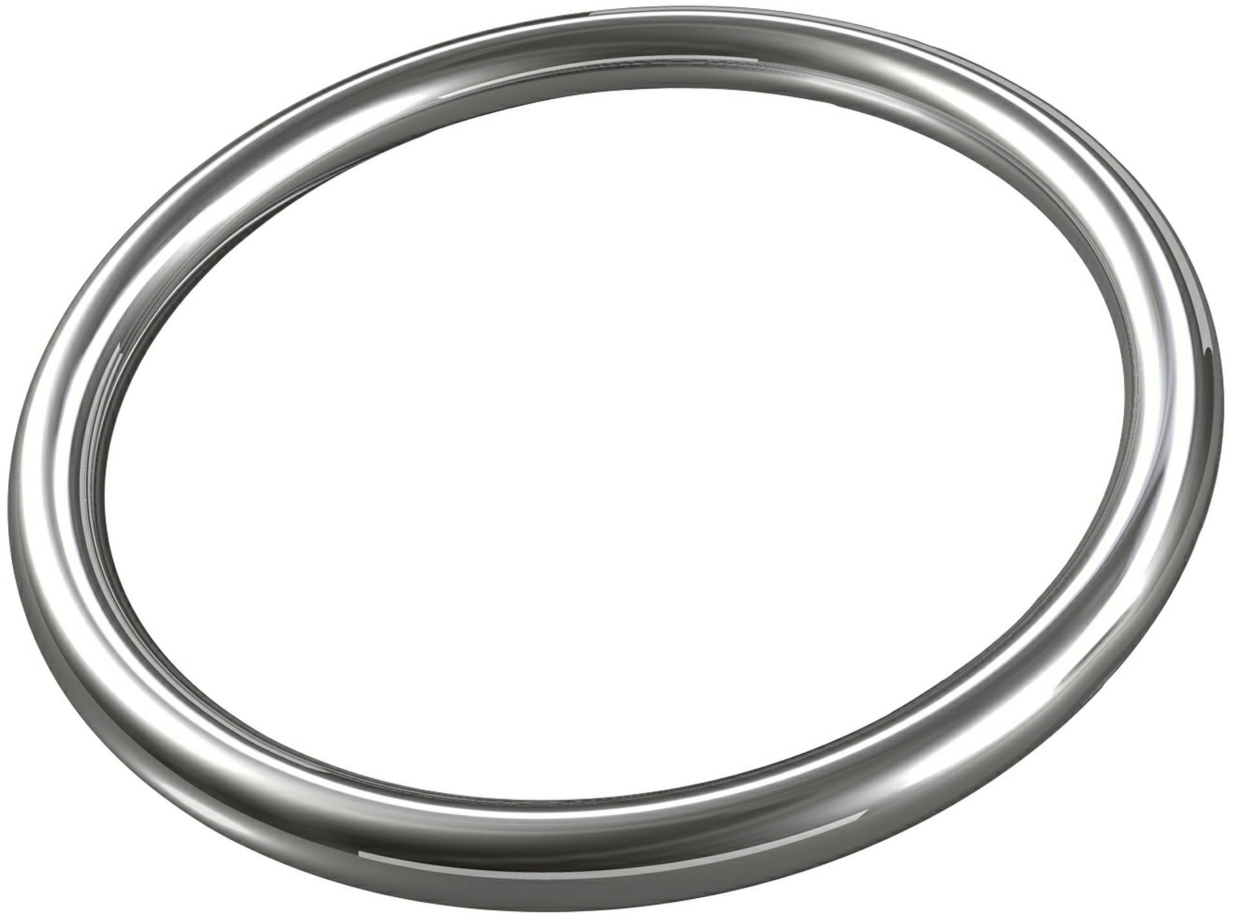 Runder Ring aus Edelstahl, geschweißt (SB-Box) 4 mm