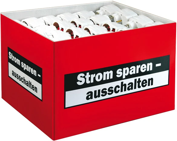 Adapter-Schutzkontaktsteckdose Schalter und Kinderschutz