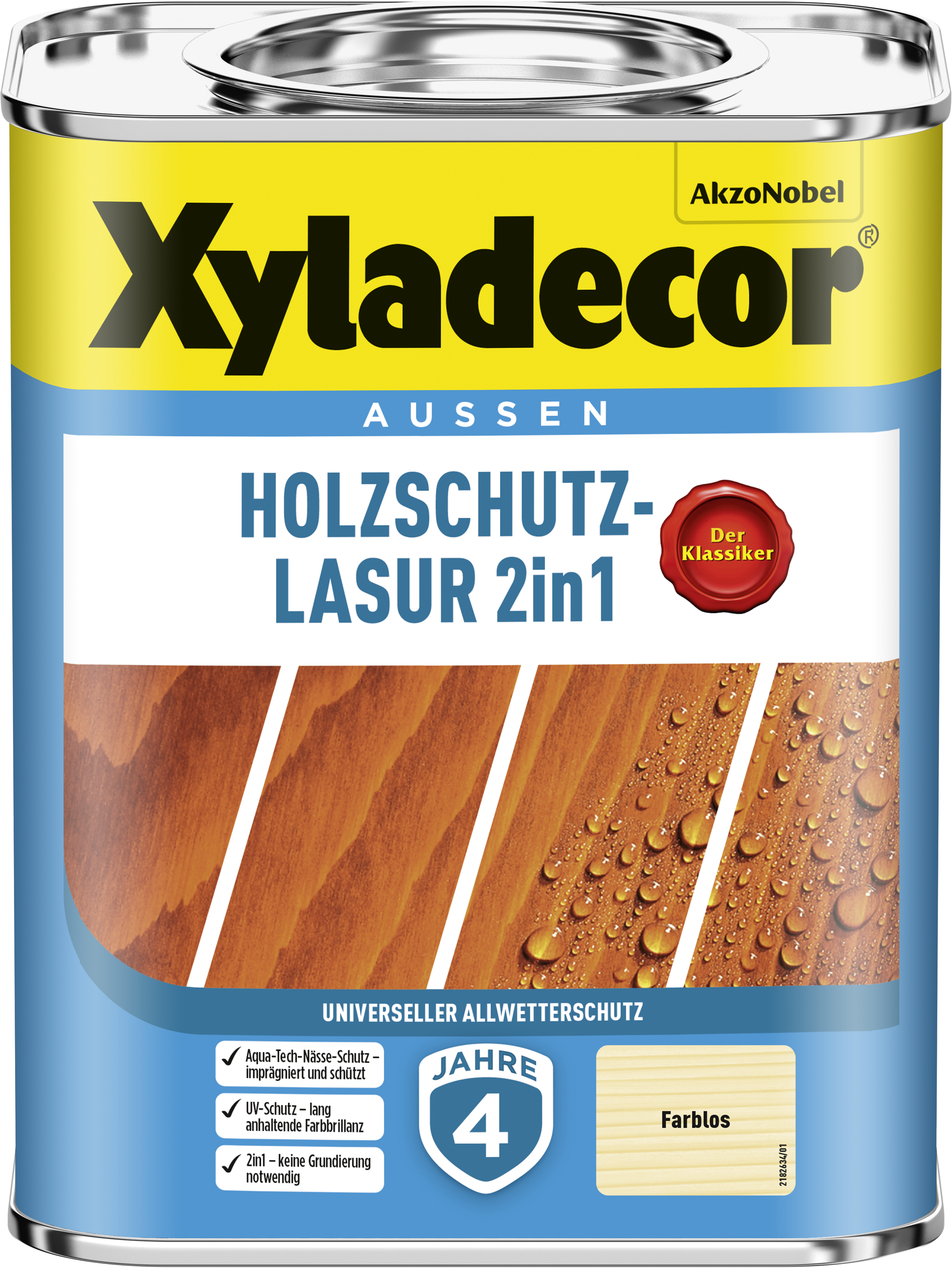Xyladecor Holzschutz-Lasur Farblos 750-ML