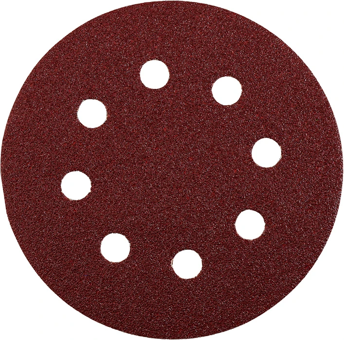Haft-Schleifscheiben, HOLZ & METALL, Edelkorund, Ø 125 mm, gelocht, K 40