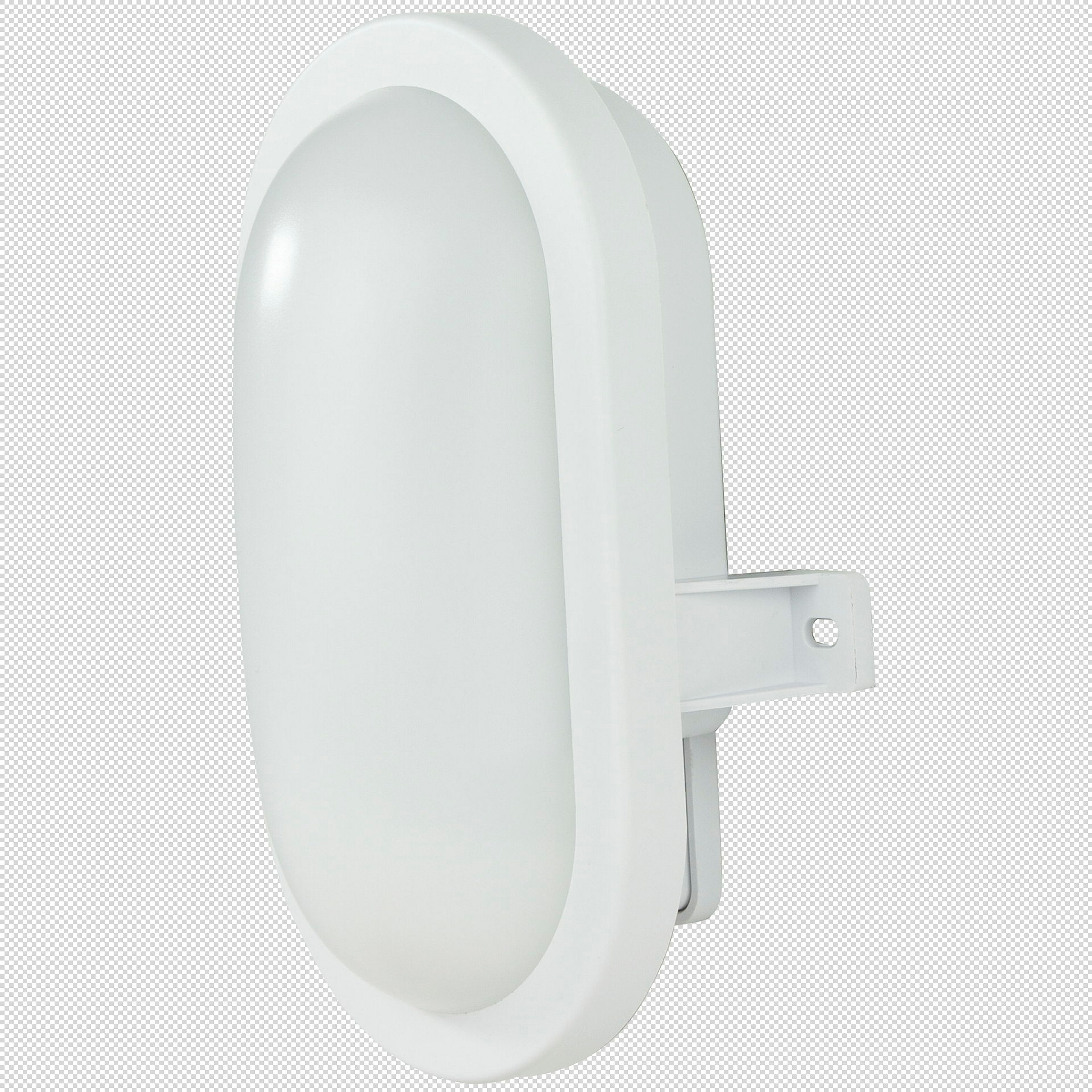 LED Feuchtraum- & Außenleuchte GLOBE Sensor oval 10 W, weiß