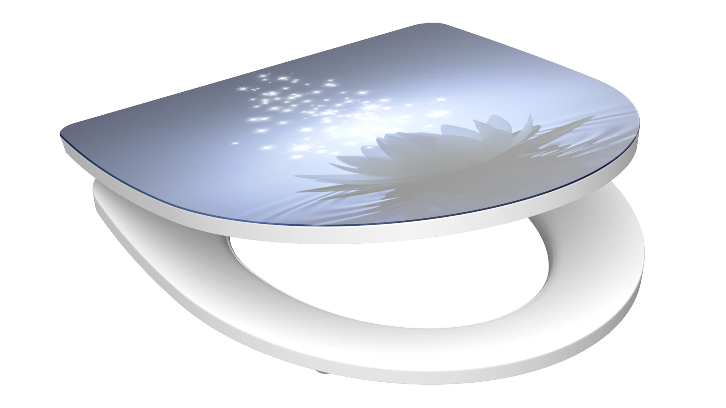 Duroplast HG WC-Sitz WATER LILY, mit Absenkautomatik und Schnellverschluss