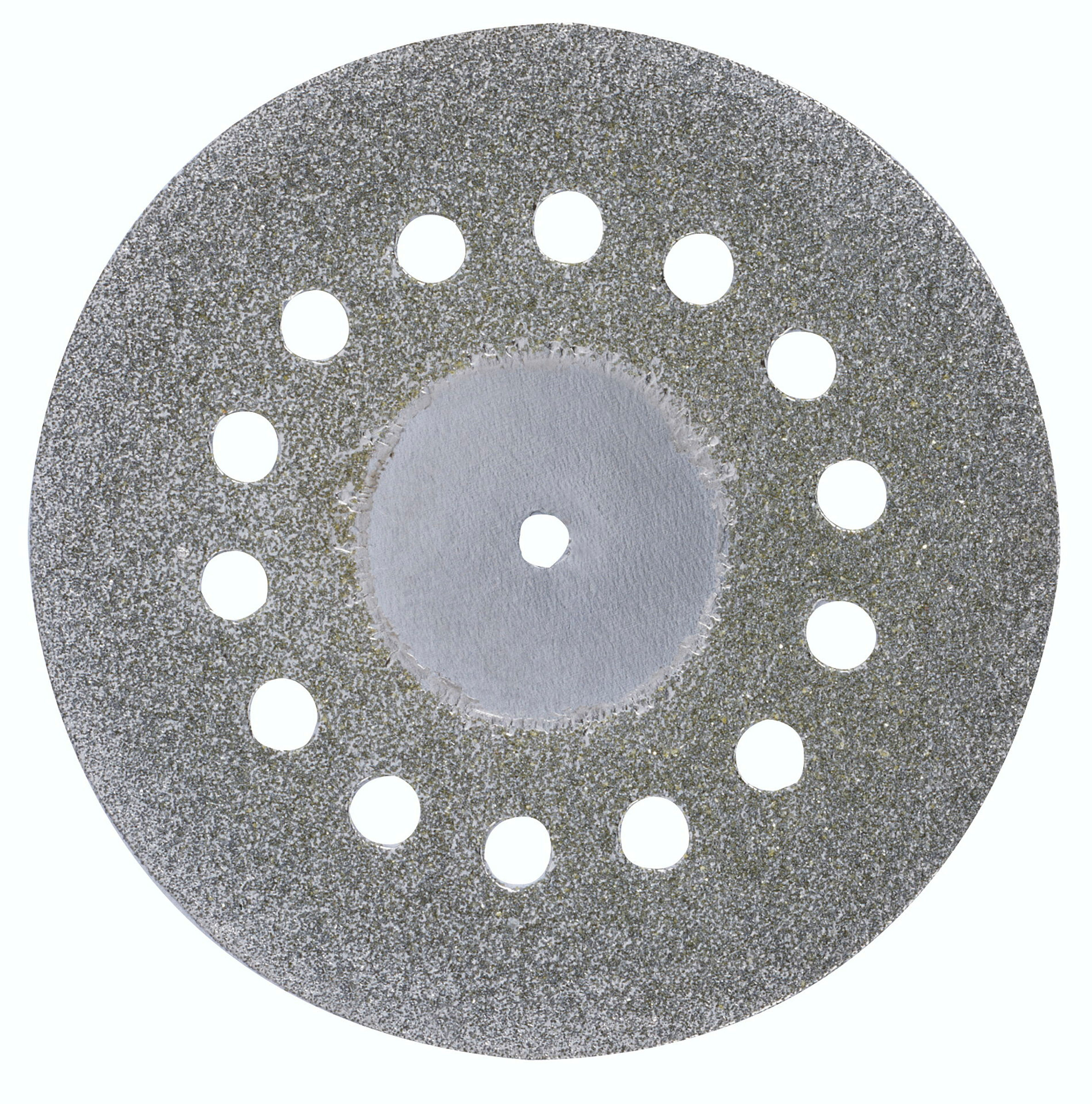 PROXXON-Diamantierte Trennscheibe mit Kühllöchern, Ø 38 mm + 1 Träger