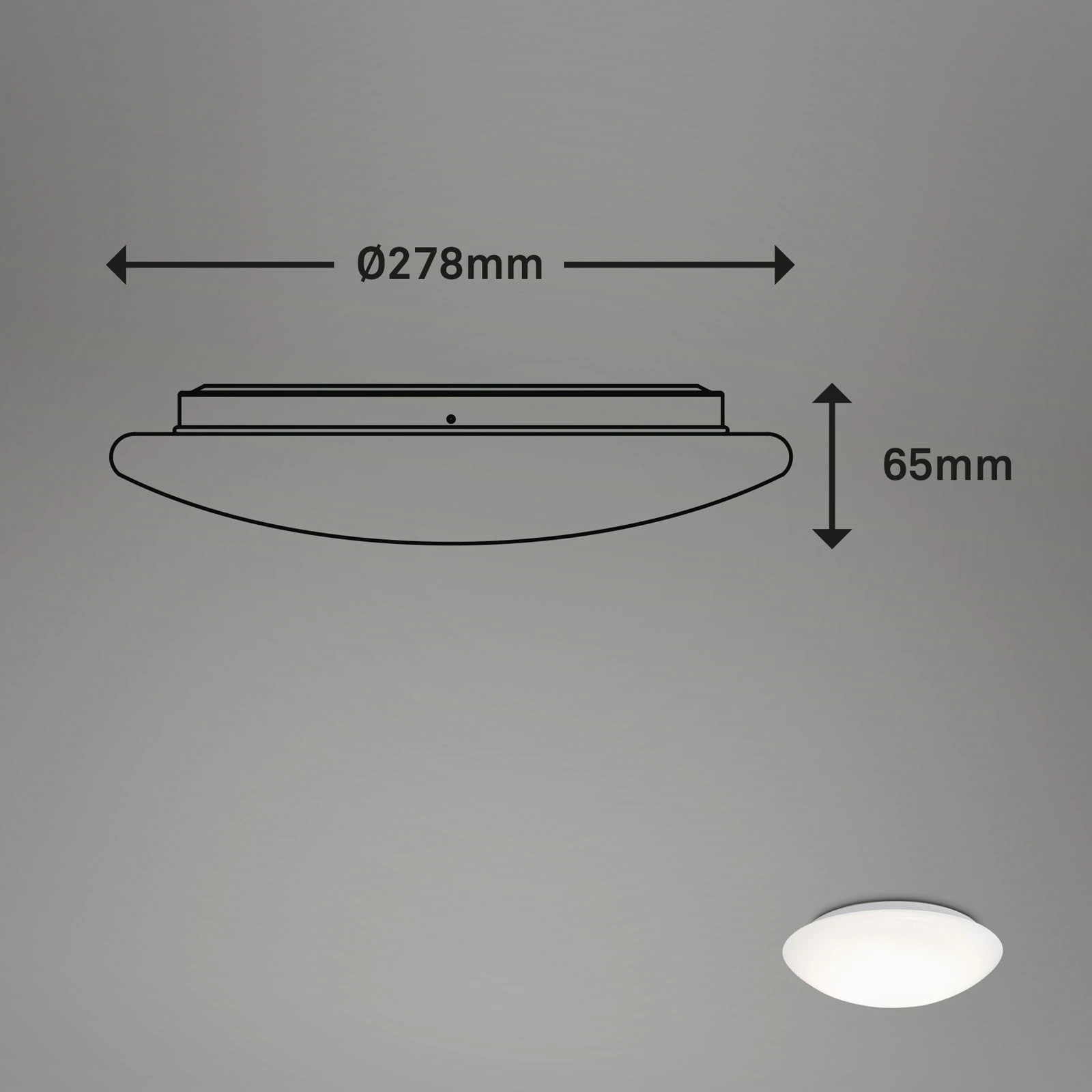 Sensor LED Deckenleuchte, weiß, 1xLED-Platine/15W