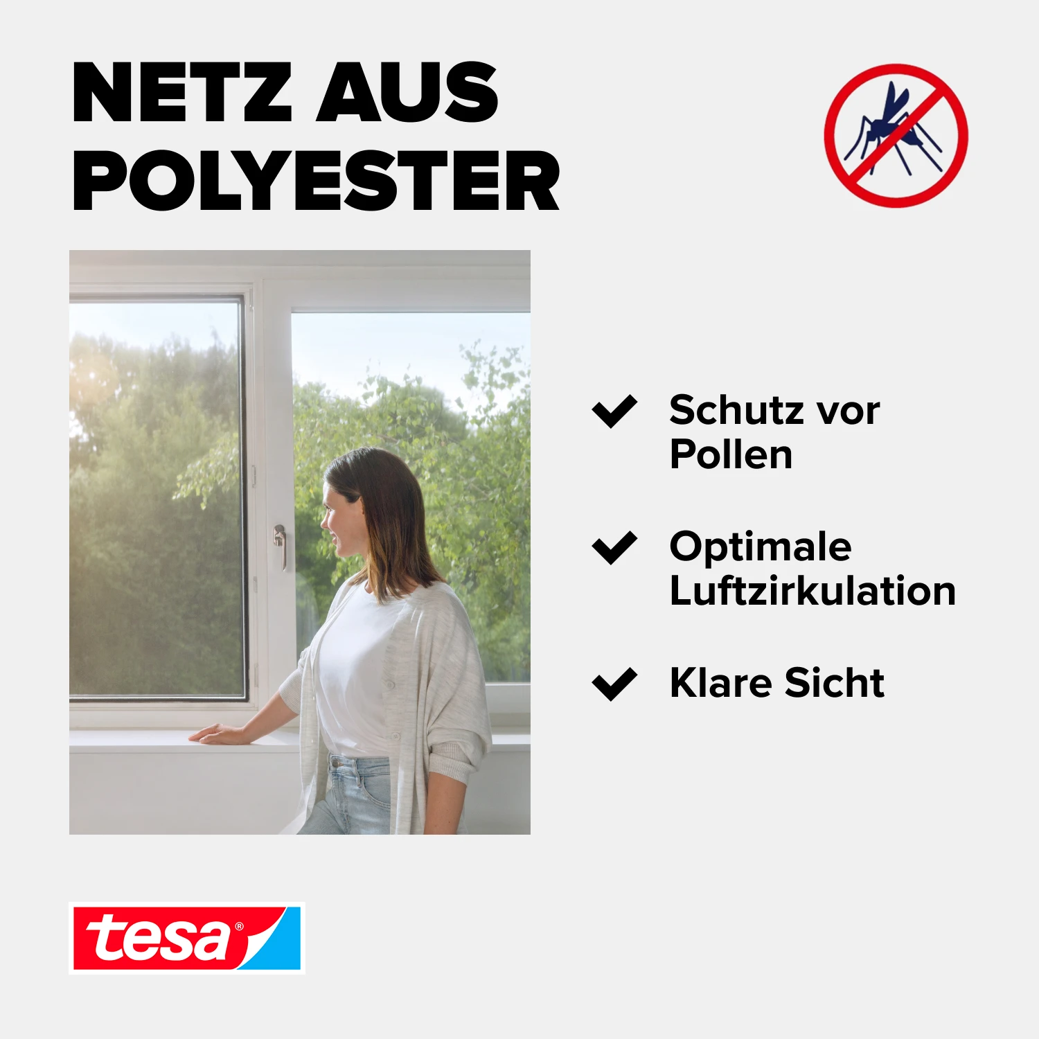 tesa® Pollenschutzgitter 1,30m x 1,50 m