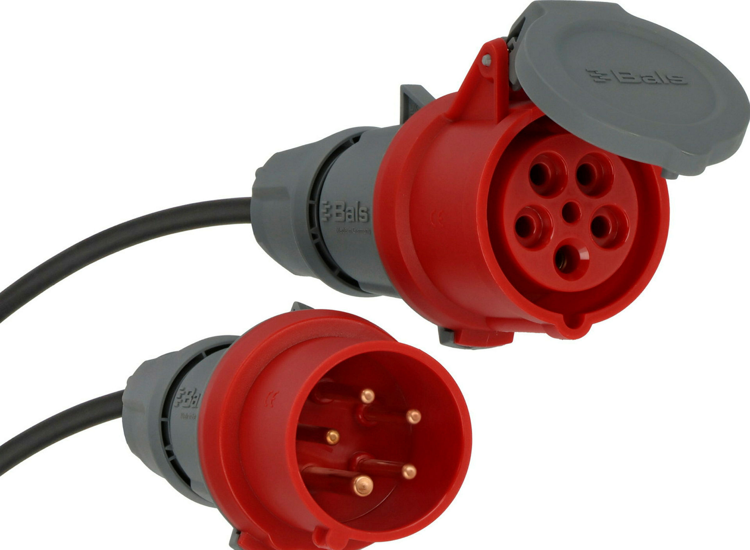 Verlängerungskabel 10m H07RN-F5G1.5 IP44 CEE400V/16A Stecker und Kupplung