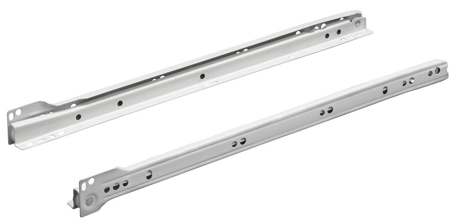Rollschubführung Teilaus. 300mm, 20kg, weiß