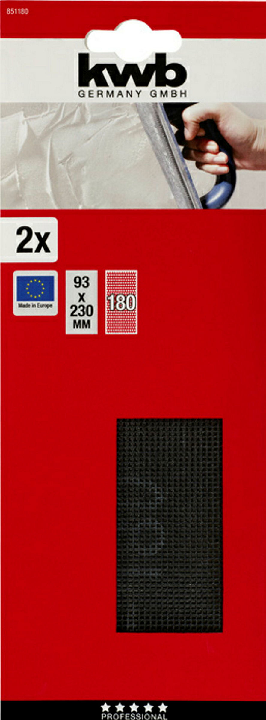 Gitterleinen SPACHTEL & GIPSKARTON, 93 x 230 mm, 180